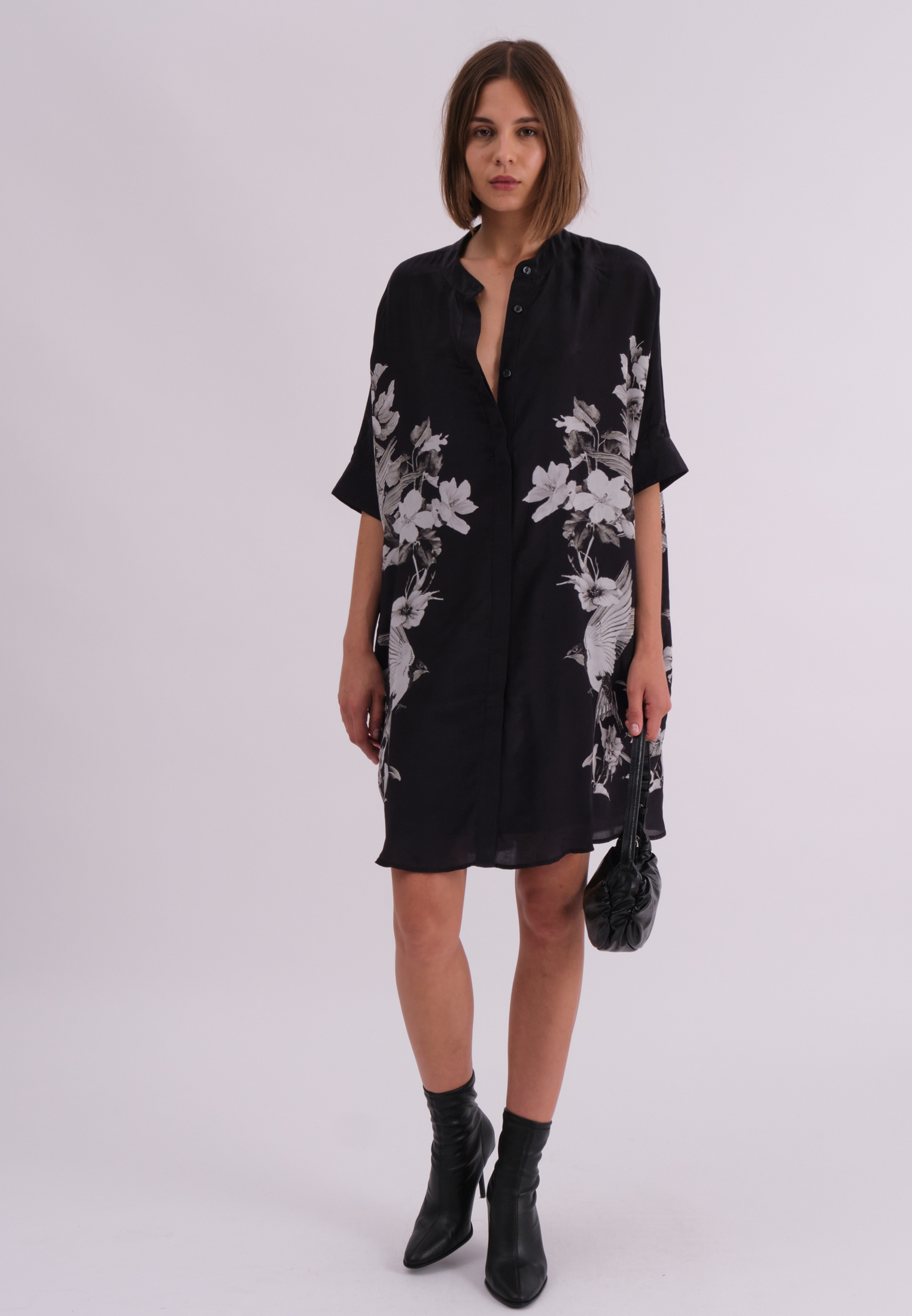 INVERSION TUNIC SWALLOW PRINT