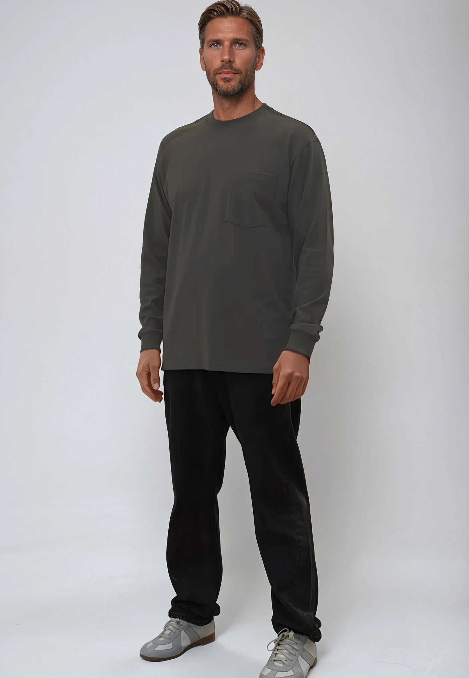 HEAVYWEIGHT LS POCKET T-SHIRT DESERT TAUPE