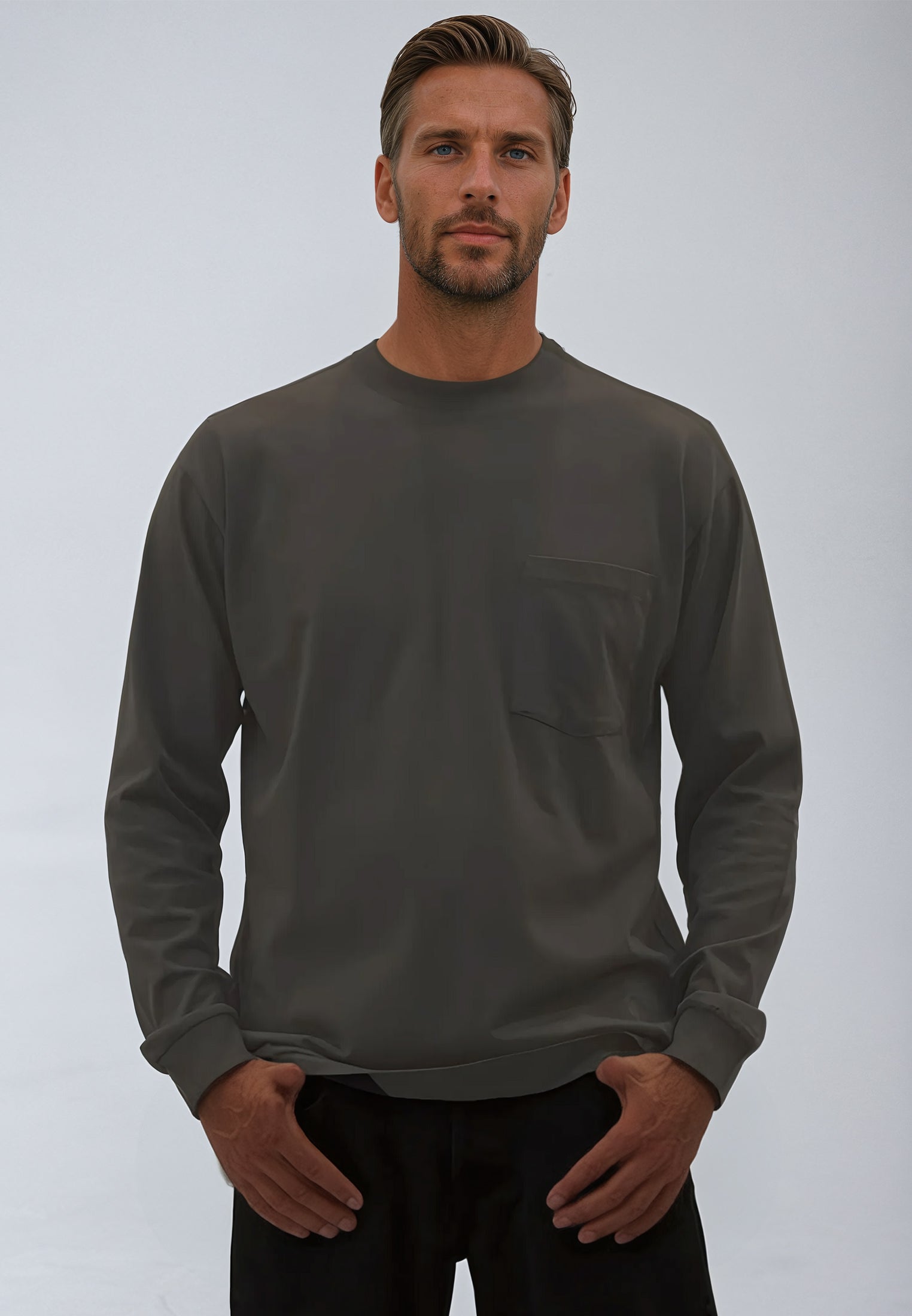 HEAVYWEIGHT LS POCKET T-SHIRT DESERT TAUPE