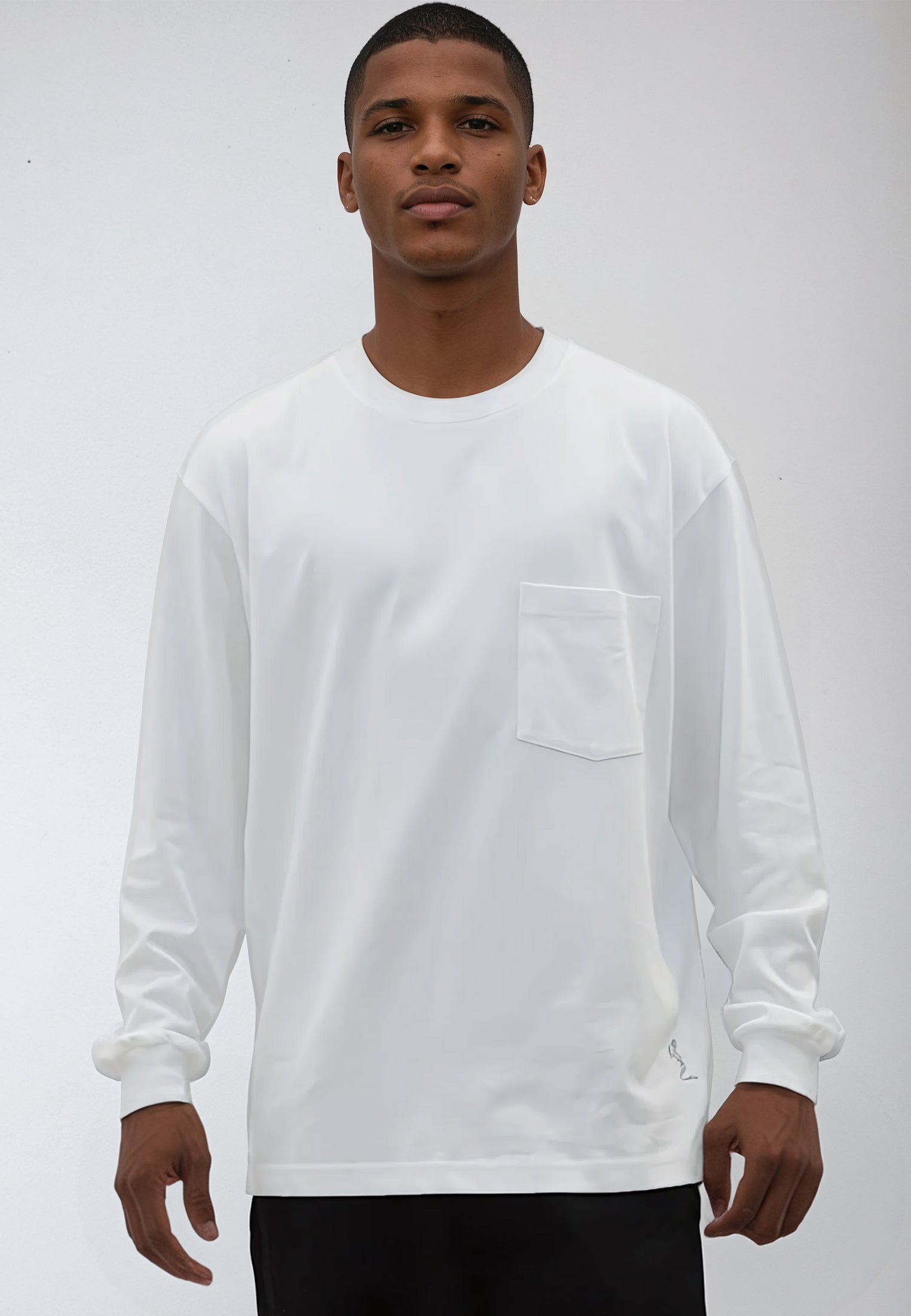 HEAVYWEIGHT LS POCKET T-SHIRT OFF WHITE