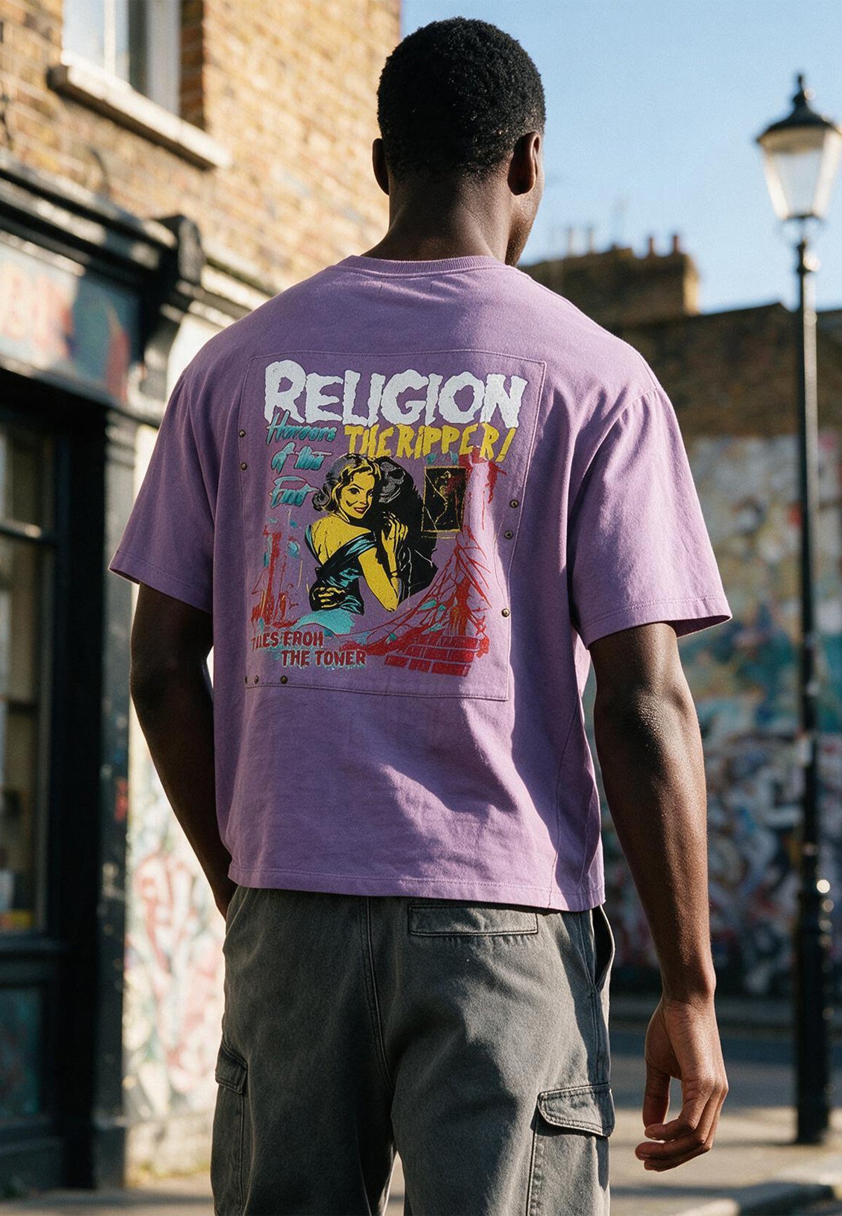 ACID RIPPER T-SHIRT LIGHT MAUVE
