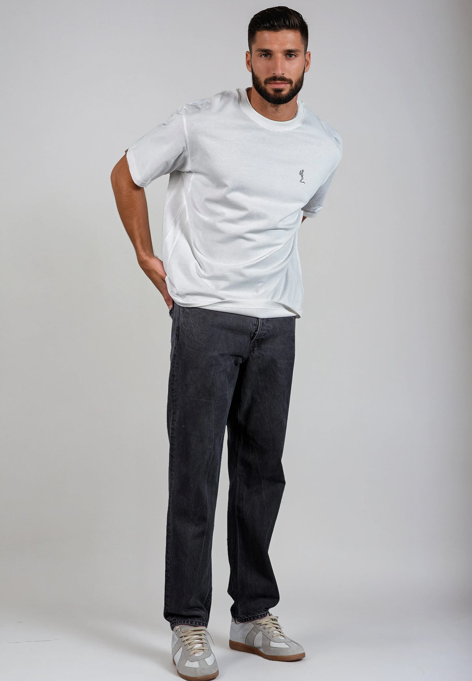 OVERSIZED HEAVY BLOCK T-SHIRT OFF WHITE