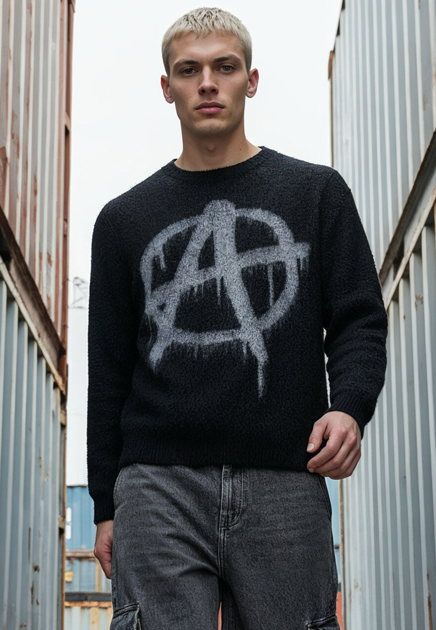 SYMBOL KNIT BLACK