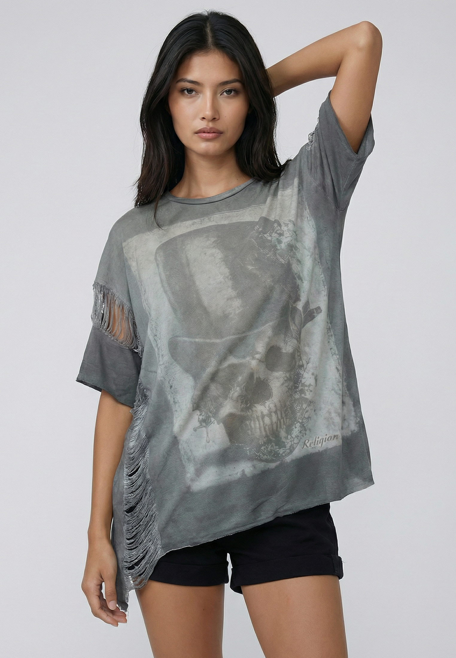 TOP HAT TOP WASHED BLACK