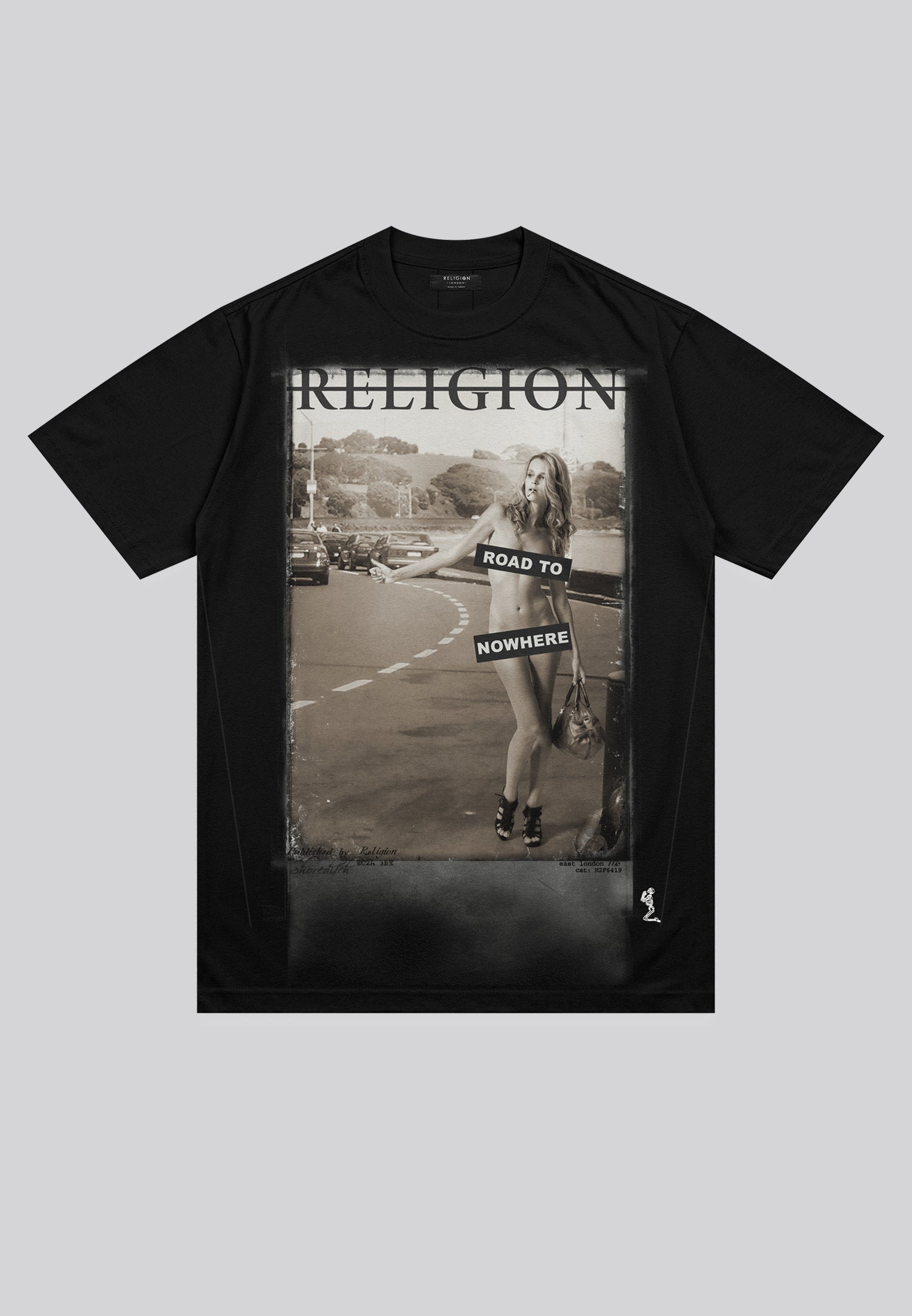 ROAD TO NOWHERE BLACK T-SHIRT