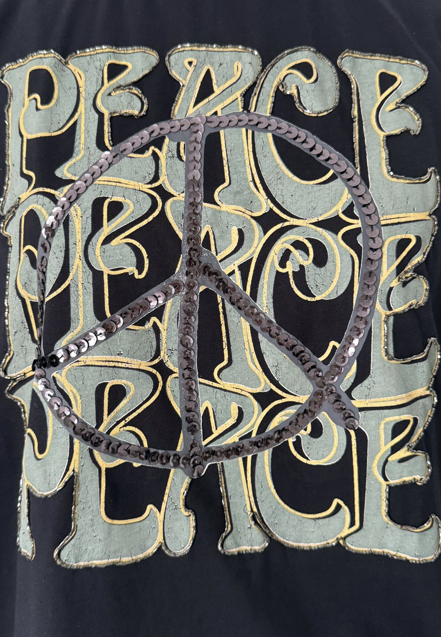 BLIGHTY TEE PEACE BLACK