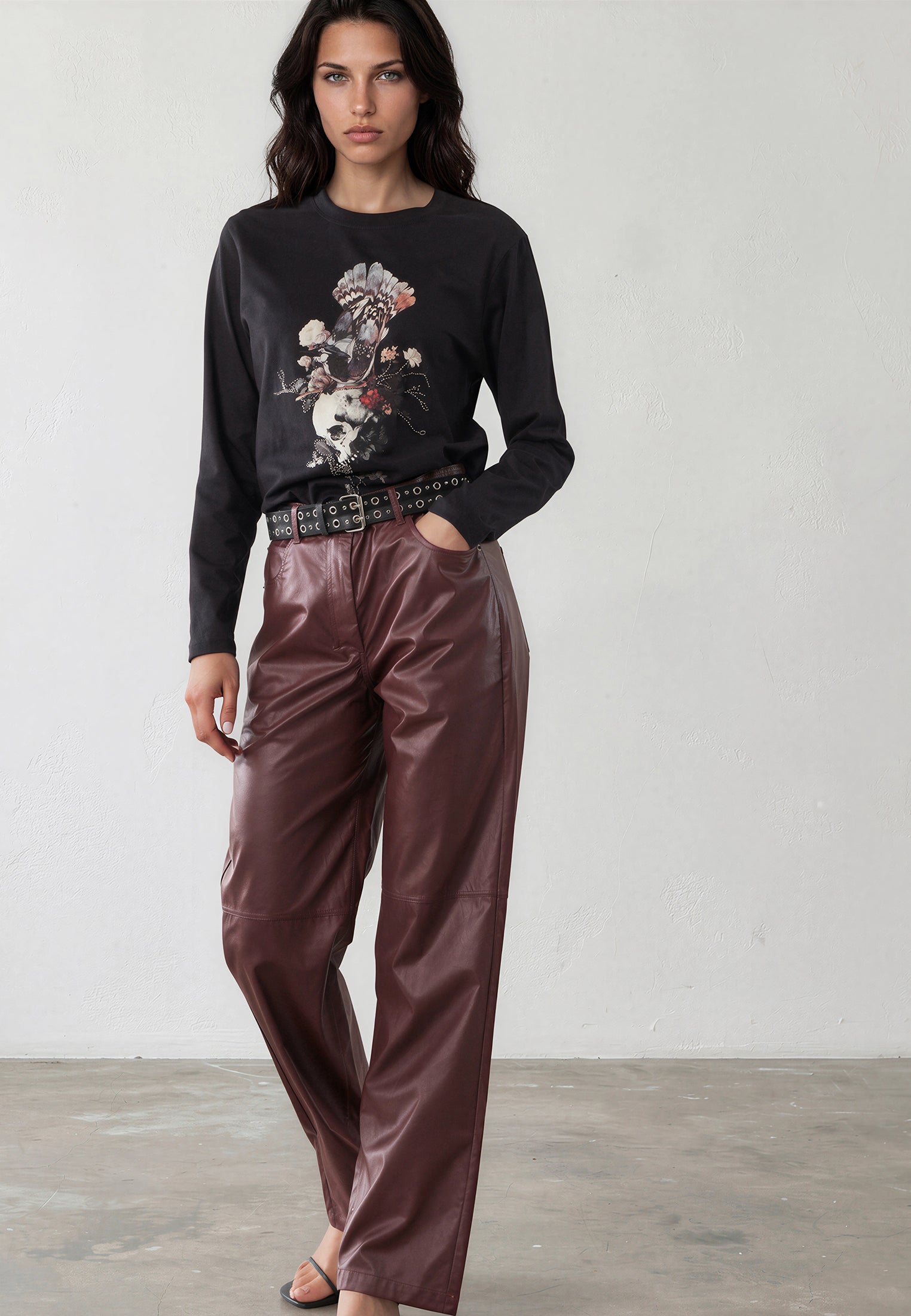 BIRD SKULL T-SHIRT BIRD SKULL BLACK