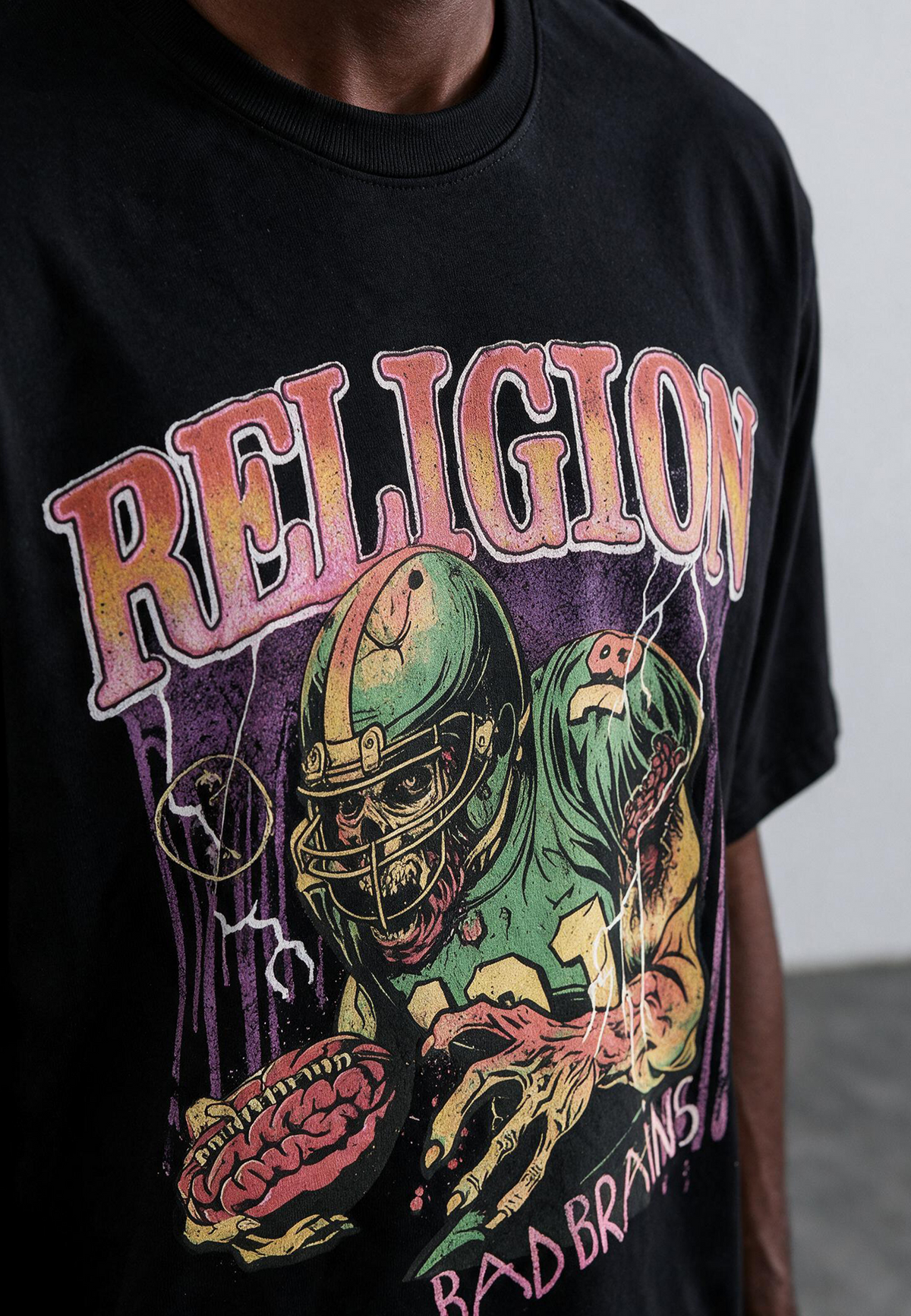 BAD BRAINS T-SHIRT JET BLACK