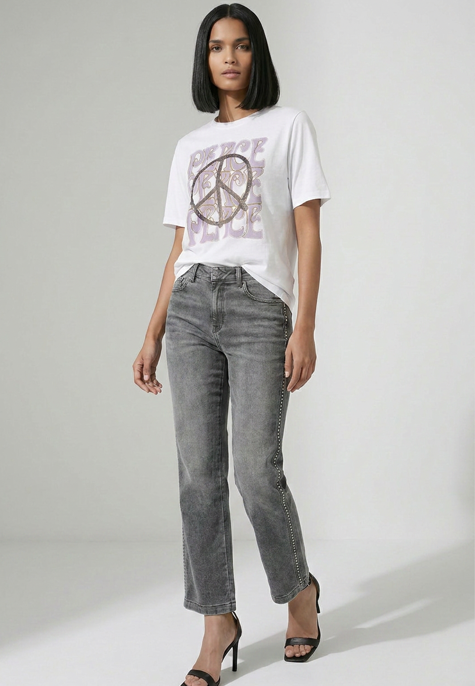 BLIGHTY TEE PEACE WHITE