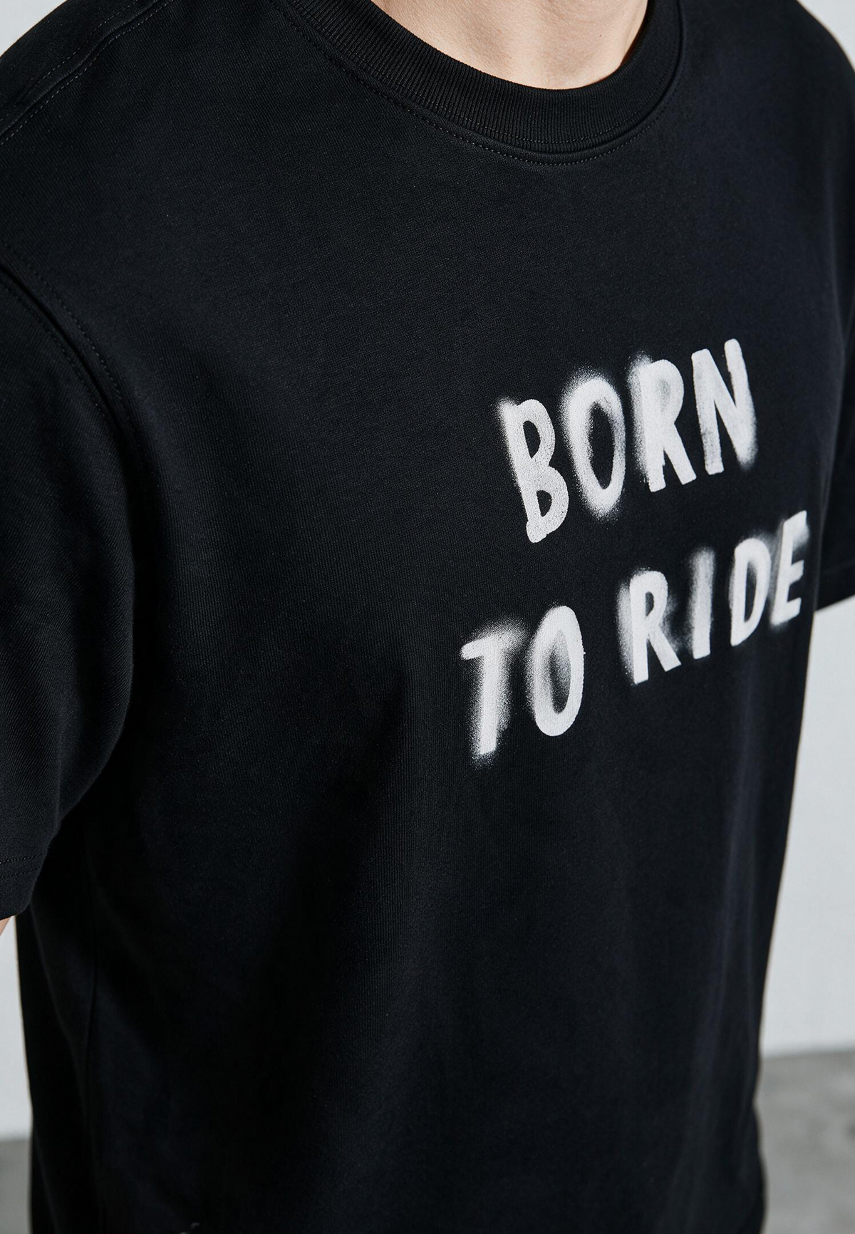 BORN TO RIDE T-SHIRT BLACK