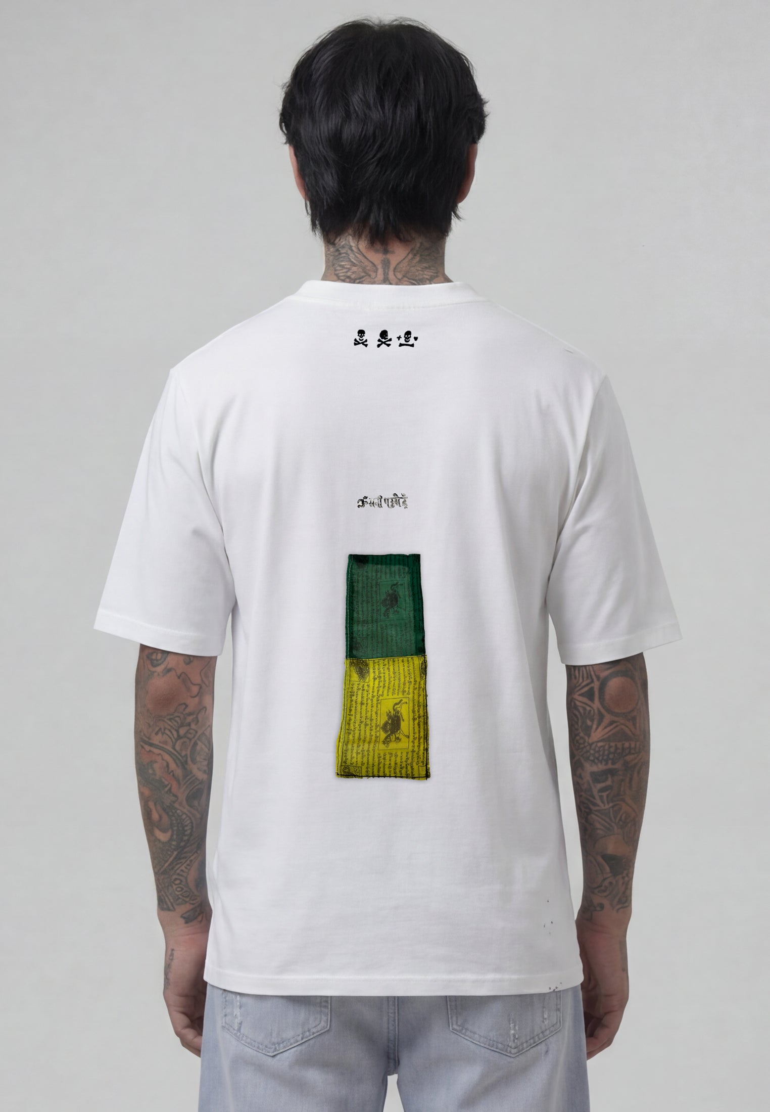 DISTRESSED EAGLE T-SHIRT OFF WHITE