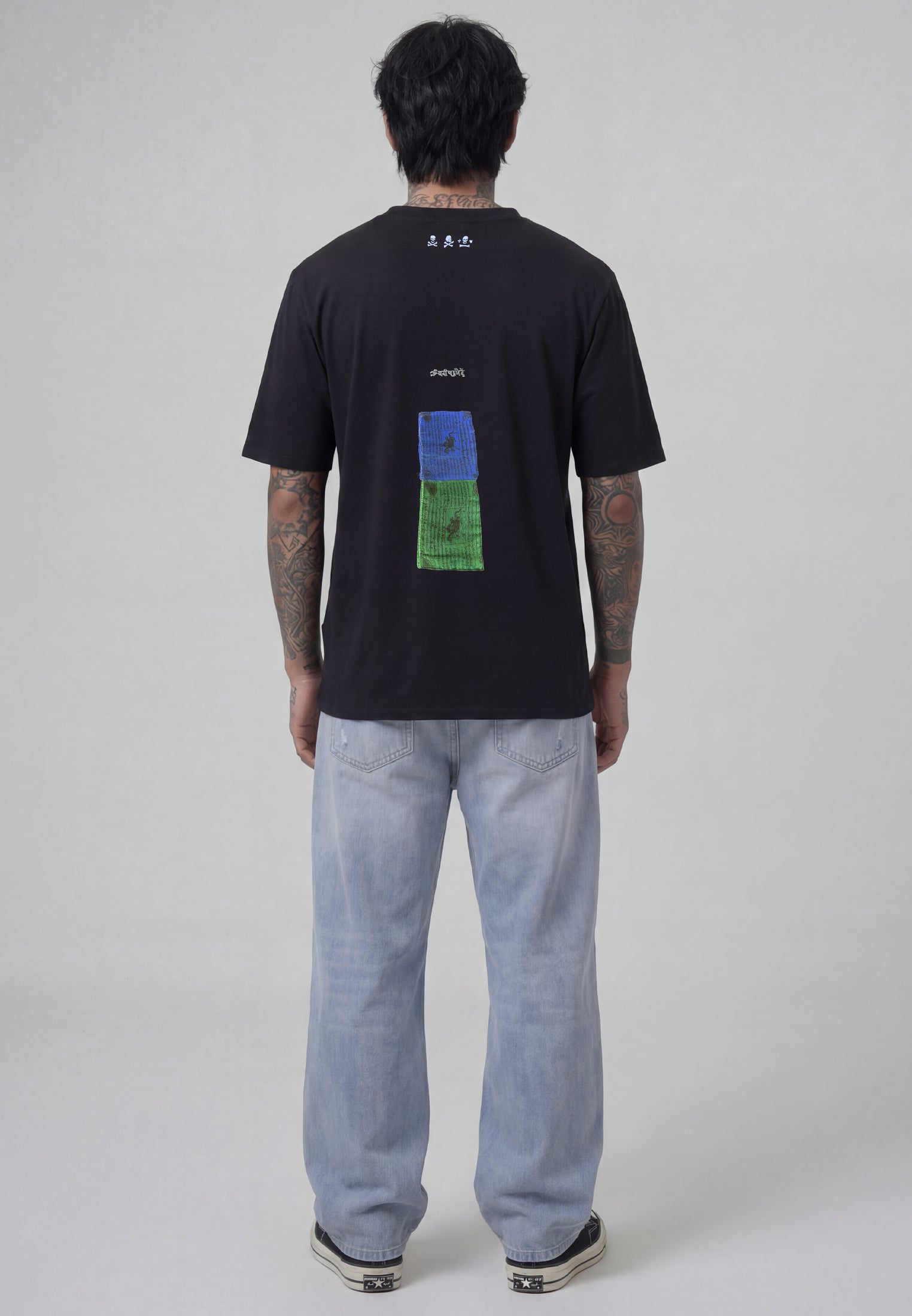 DISTRESSED EAGLE T-SHIRT BLACK