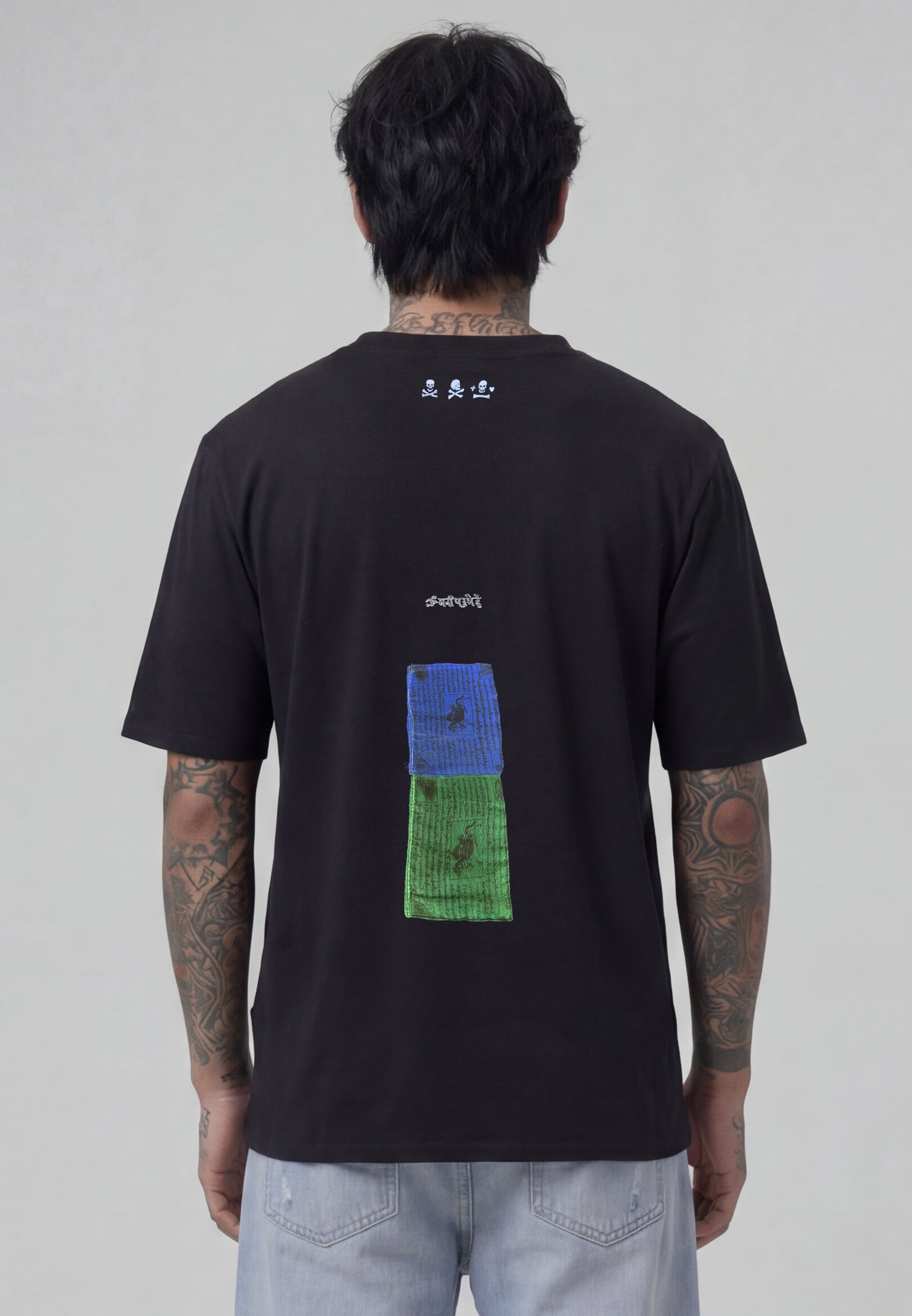 DISTRESSED EAGLE T-SHIRT BLACK