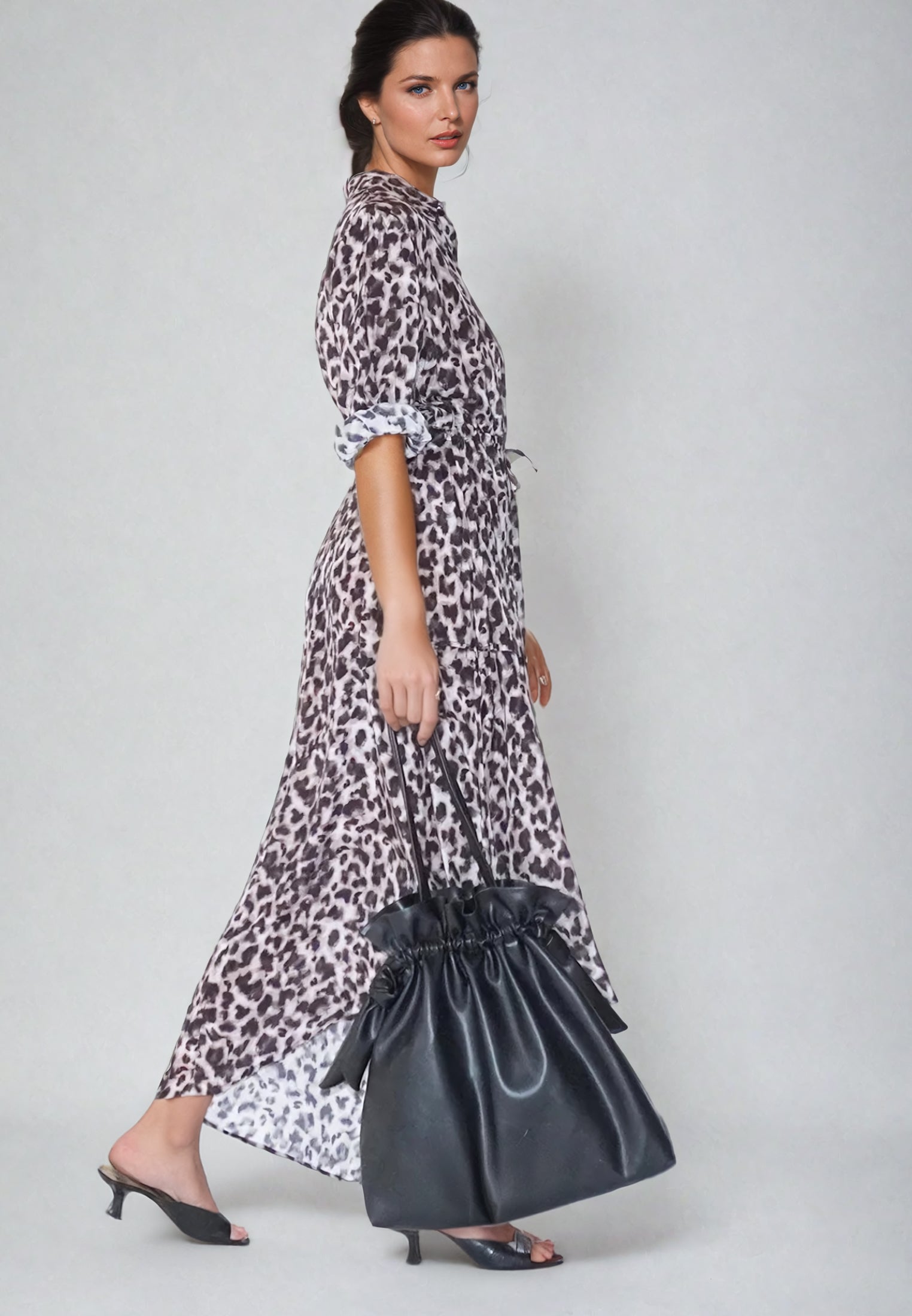 CHARISMA LEOPARD PRINT MAXI DRESS