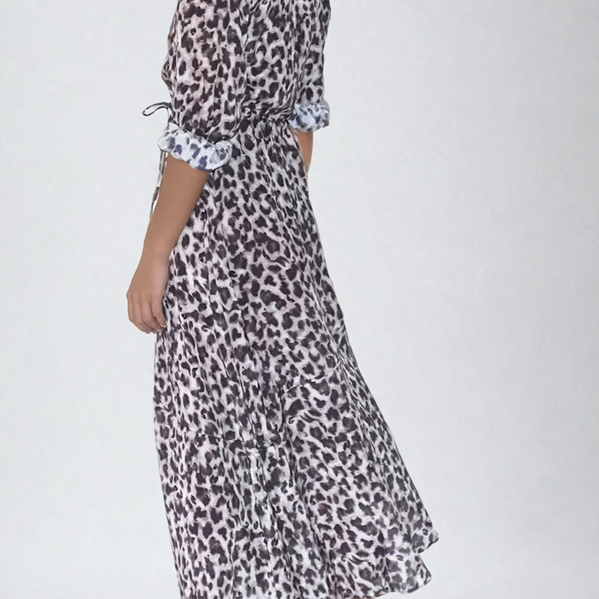 RELIGION Charisma Leopard Print Maxi Dress