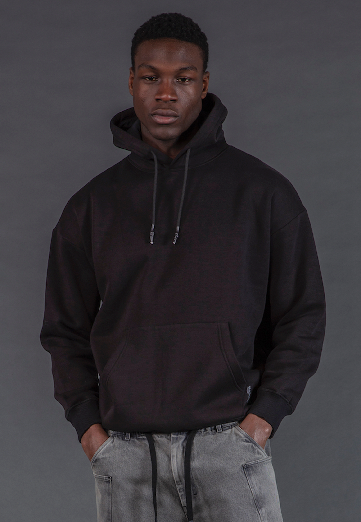 ANARCHY APPLIQUE HOODIE BLACK