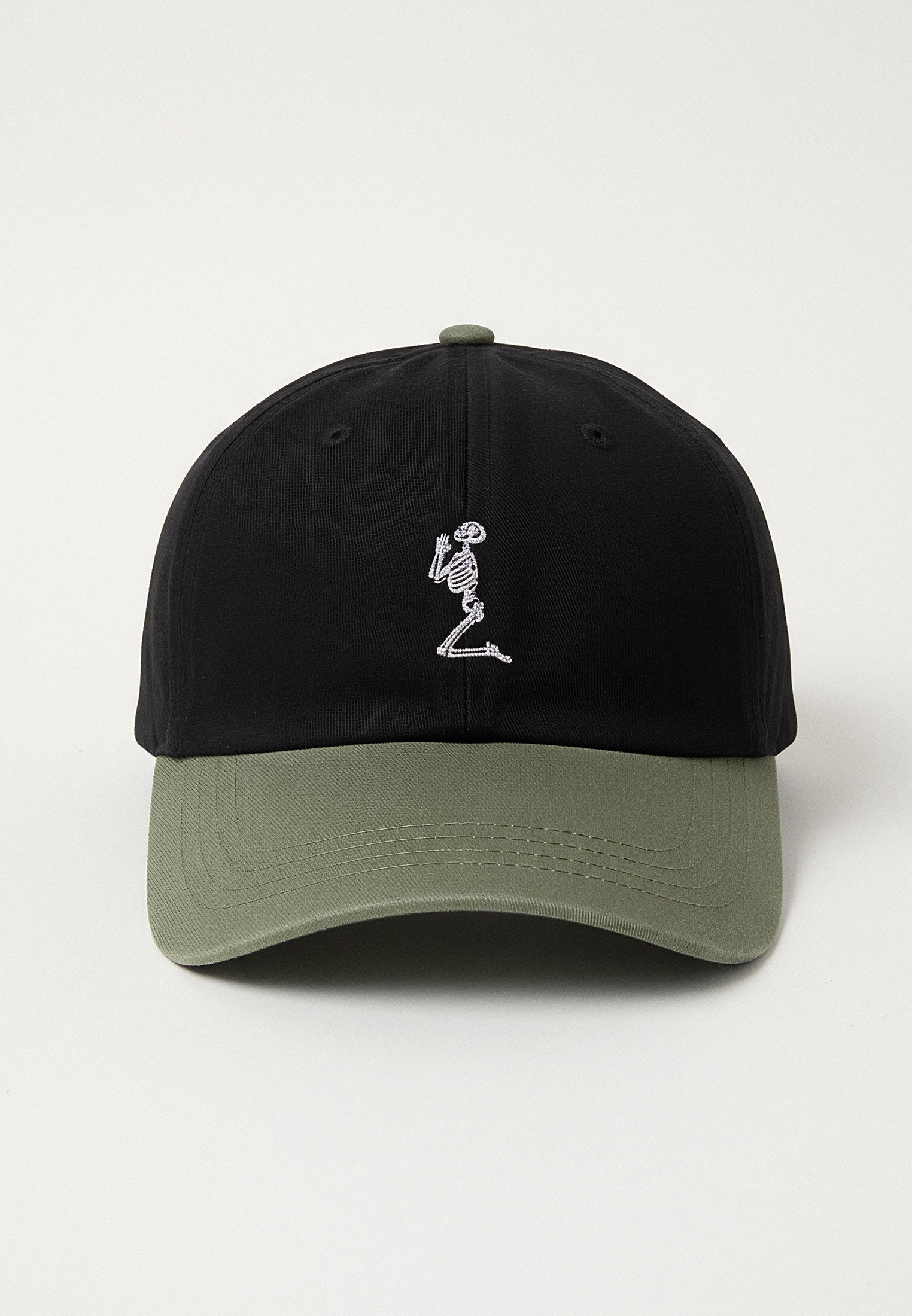 TWO TONE HERRINGBONE CAP BLACK