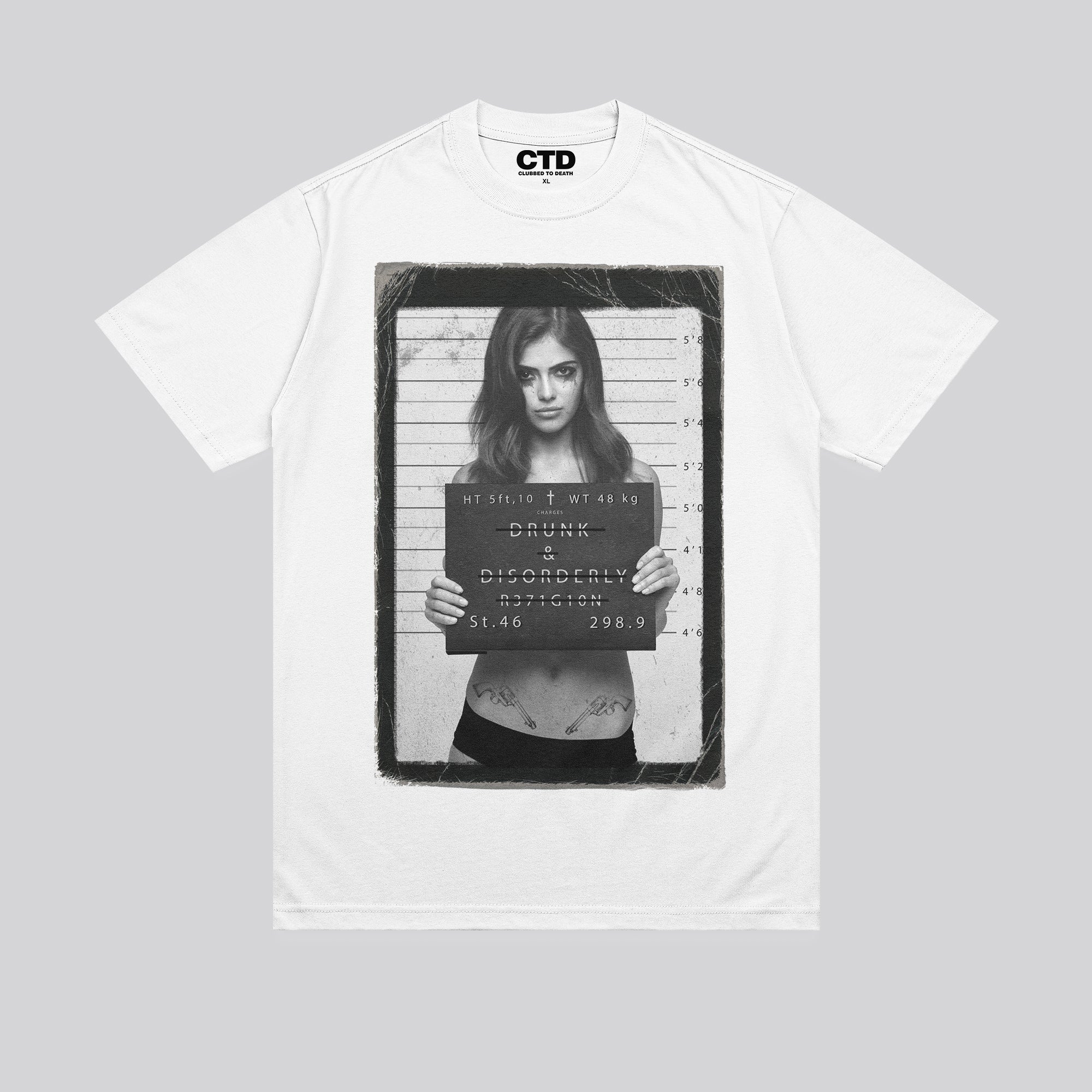 DRUNK & DISORDERLY T-SHIRT WHITE