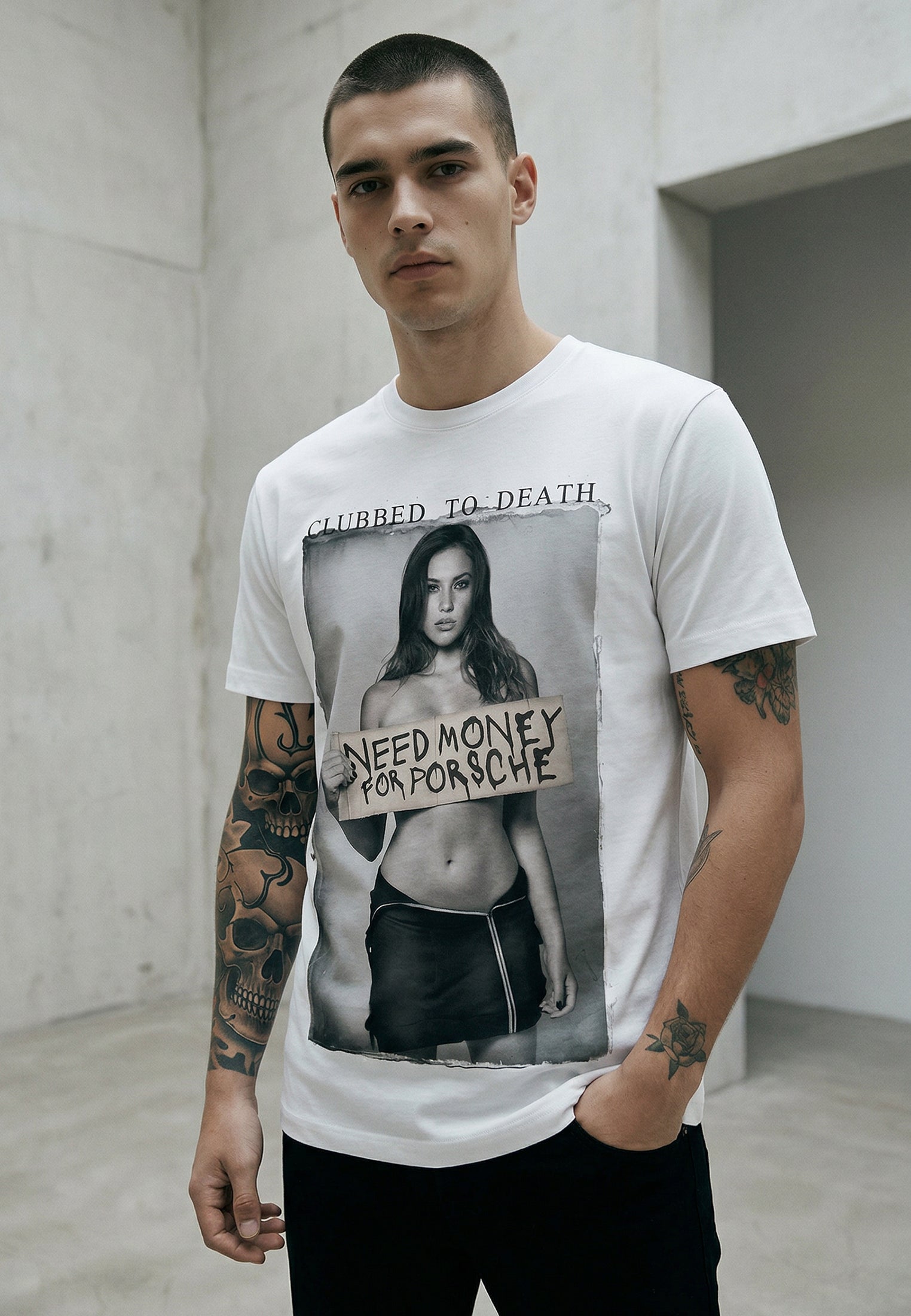 NEED MONEY T-SHIRT WHITE