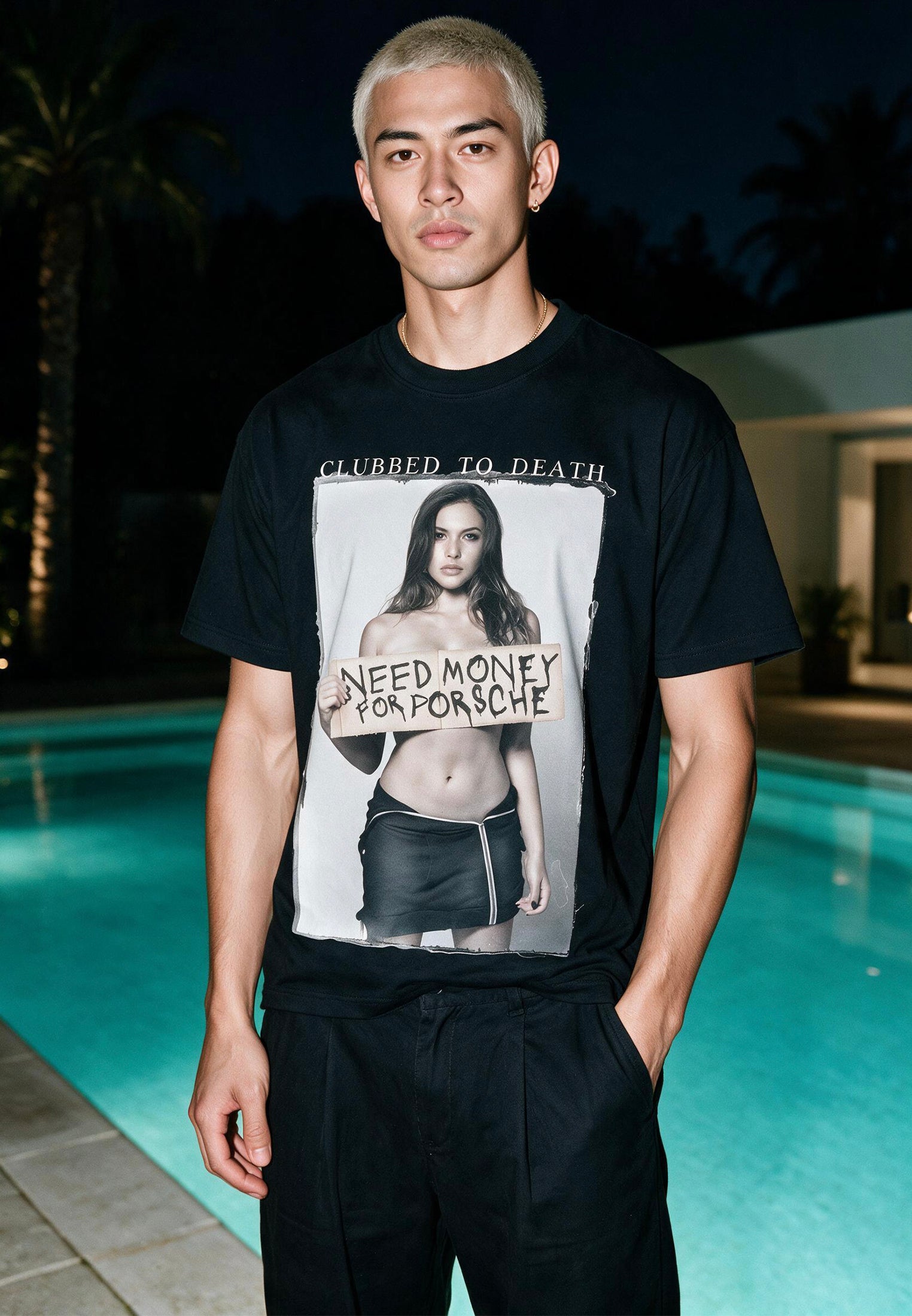 NEED MONEY T-SHIRT JET BLACK