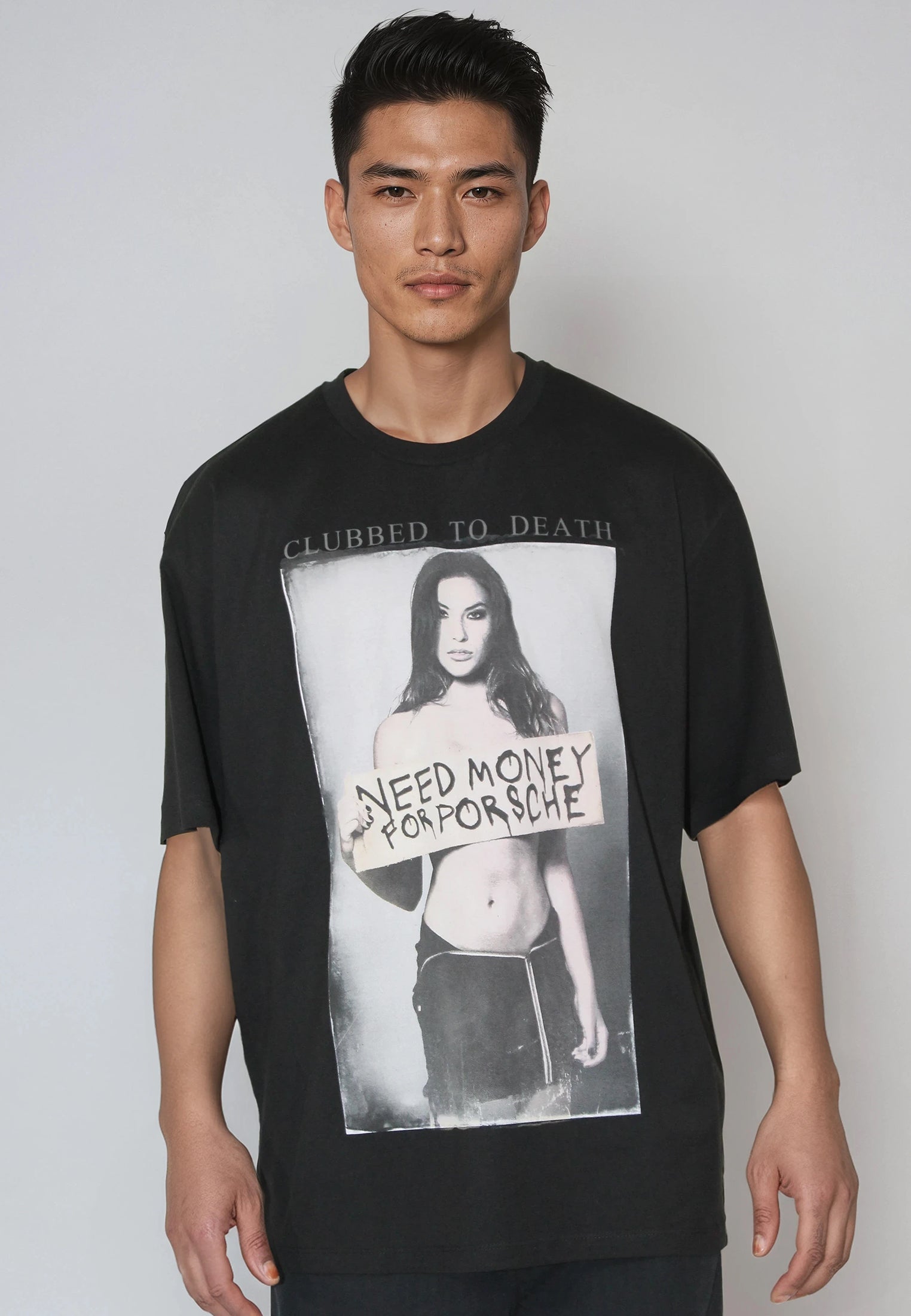 NEED MONEY OVERSIZED T-SHIRT JET BLACK