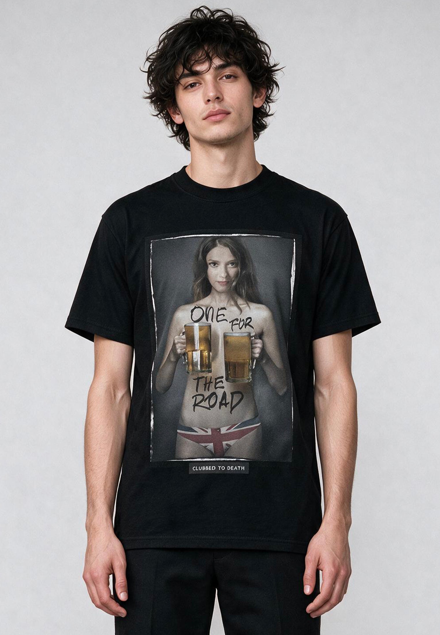 ONE FOR THE ROAD T-SHIRT JET BLACK