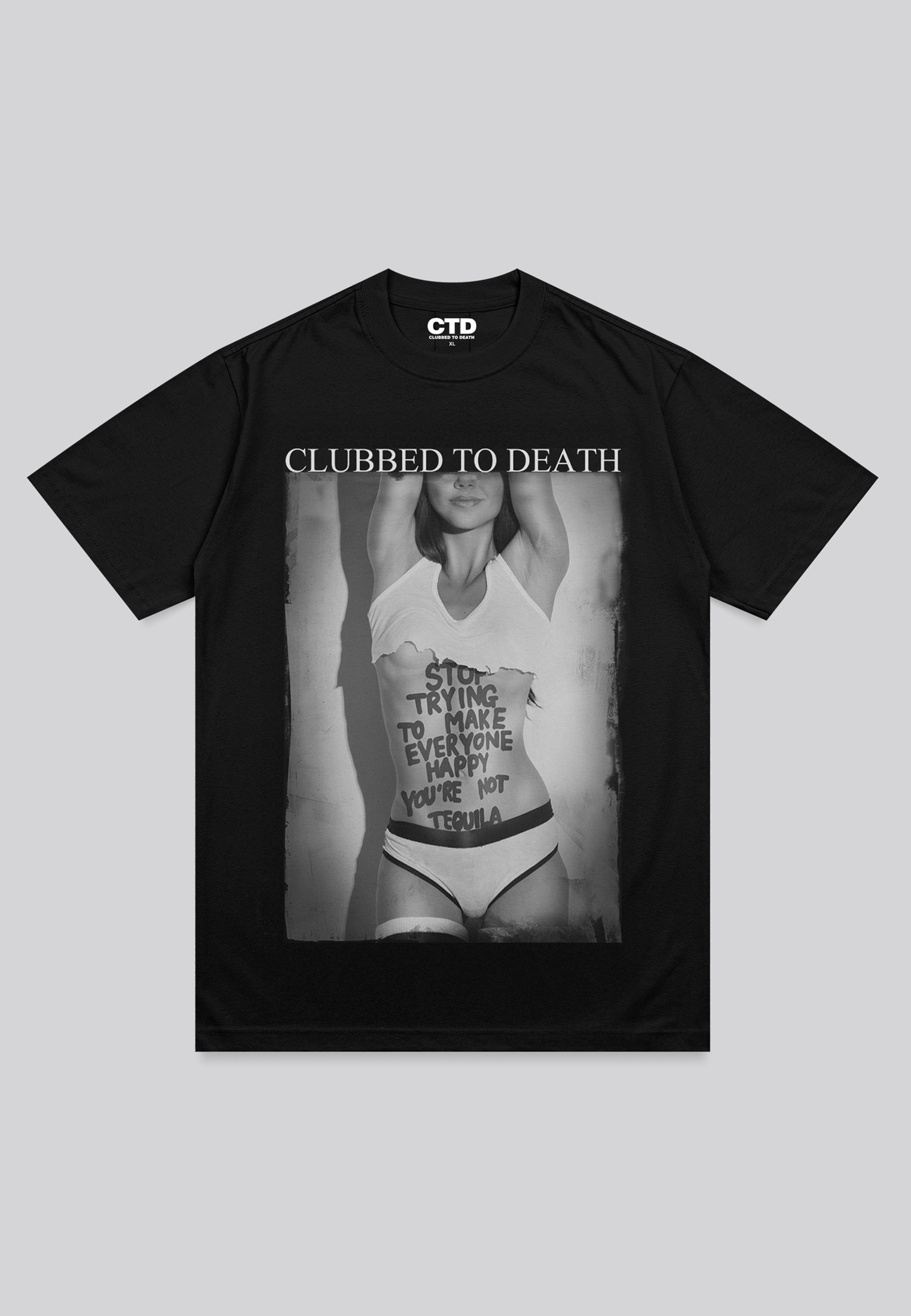 YOU'RE NOT TEQUILA T-SHIRT JET BLACK