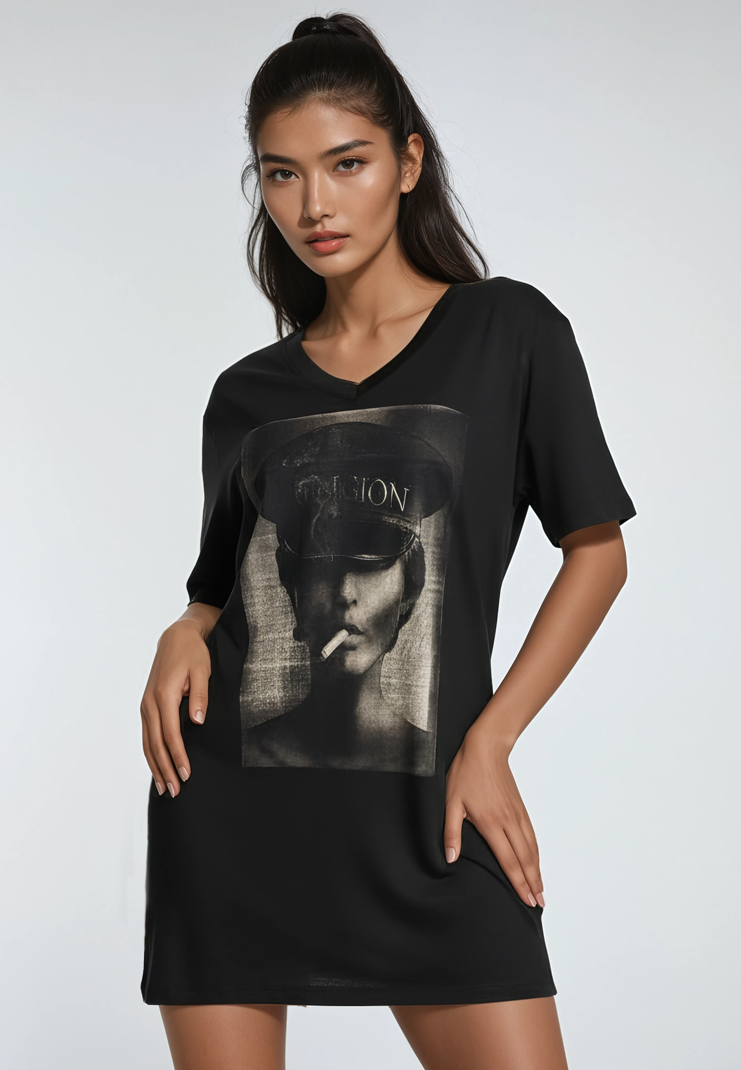 CAPTAIN DRESS JET BLACK