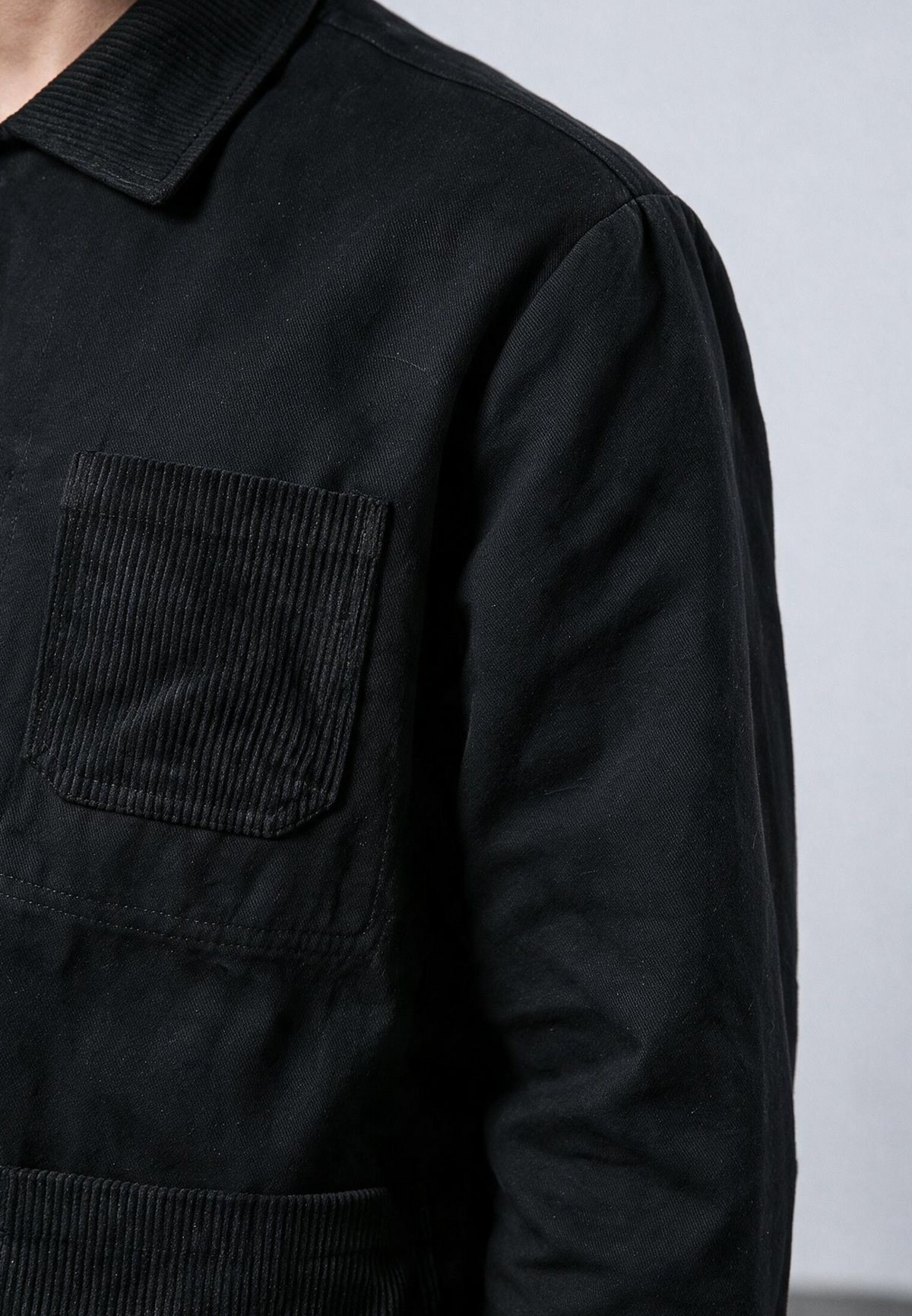 CLIP OVER SHIRT BLACK