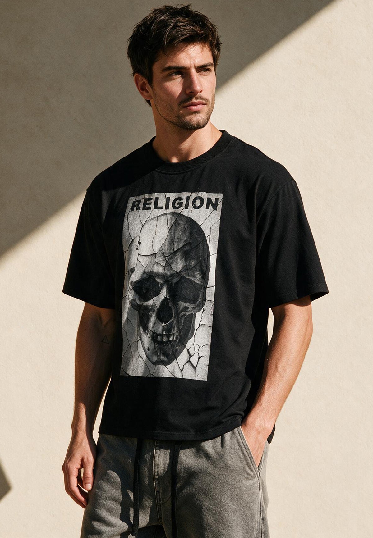 CRACK T-SHIRT BLACK