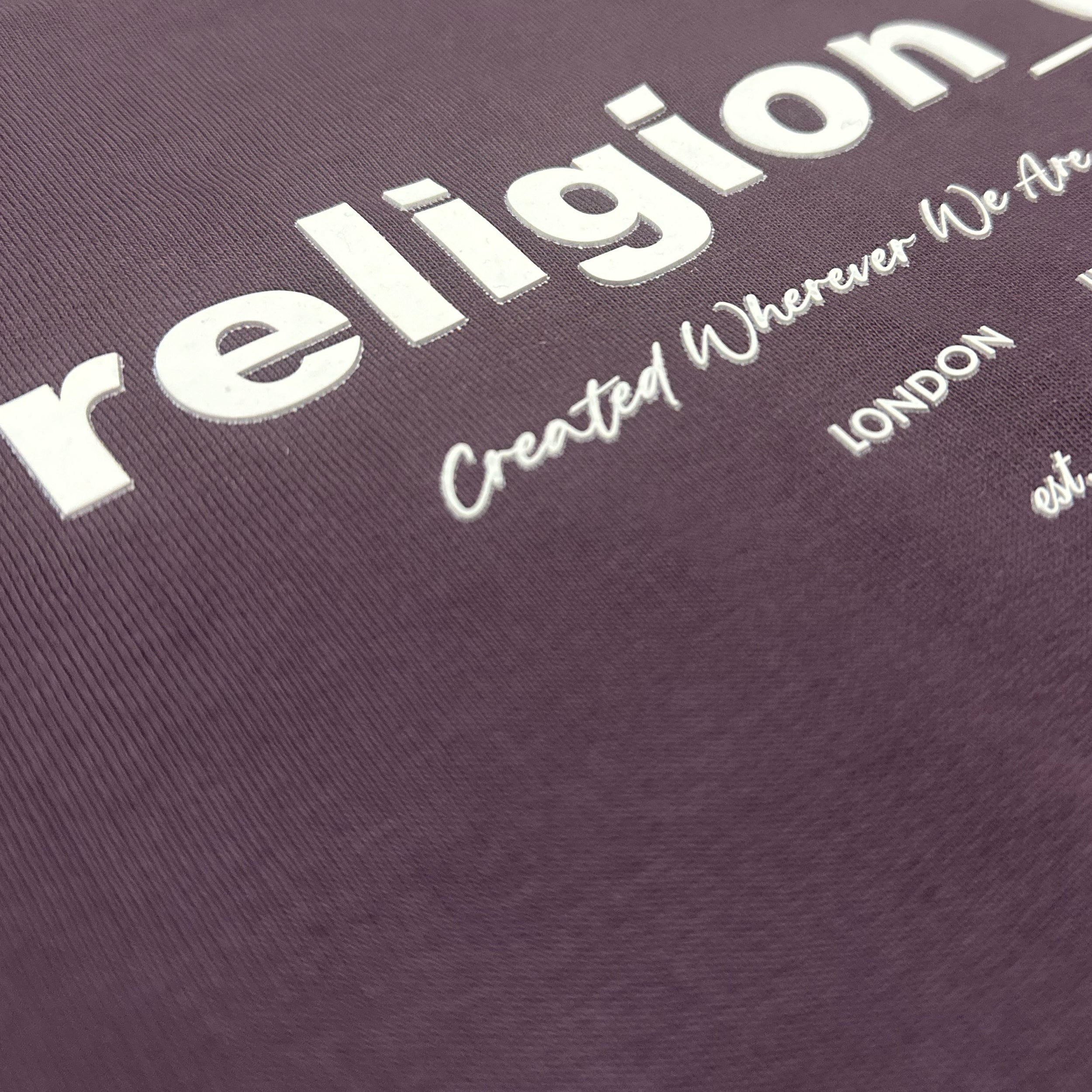 KIDS RELIGION OVERSIZED SWEATSHIRT MAUVE