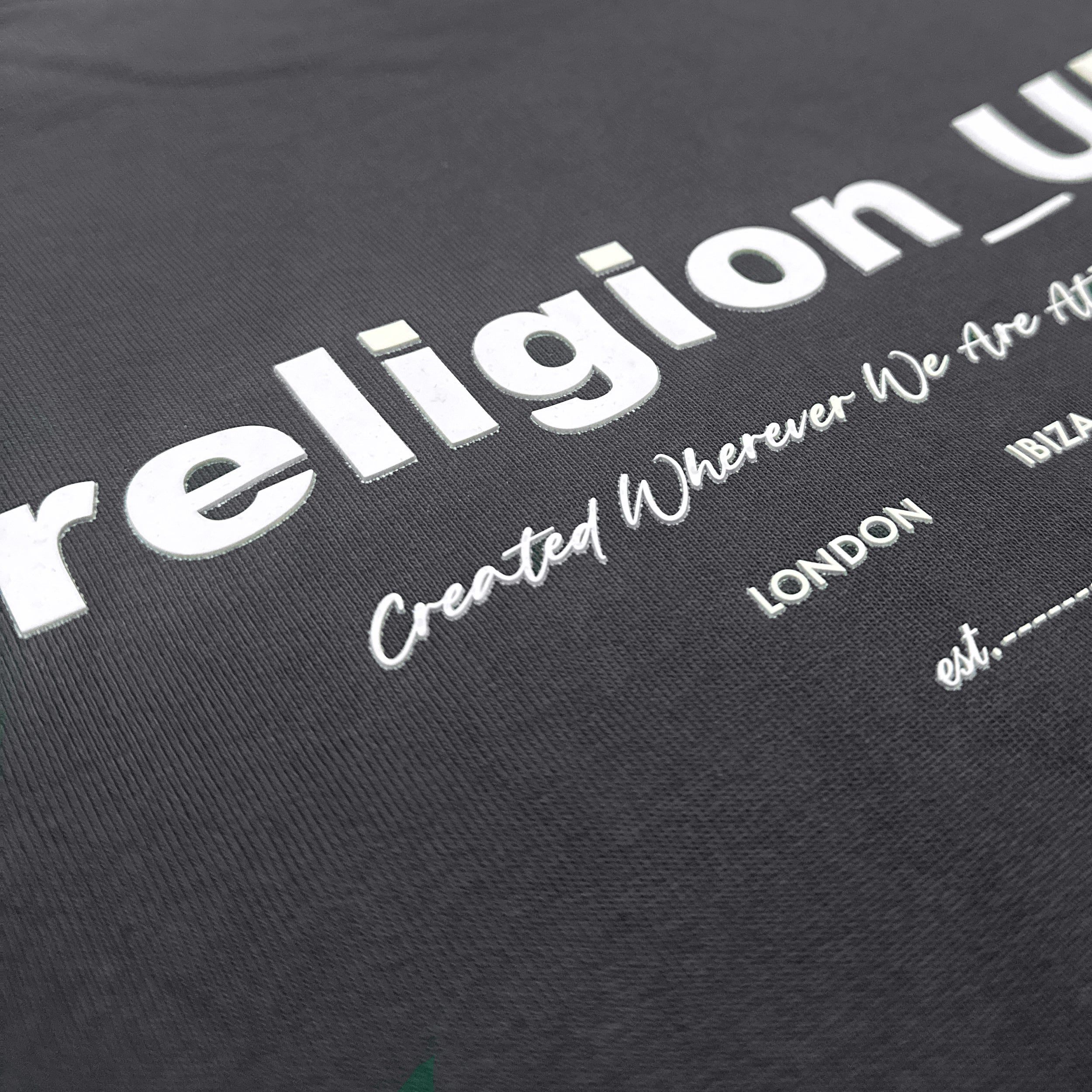 KIDS RELIGION OVERSIZED SWEATSHIRT BLACK