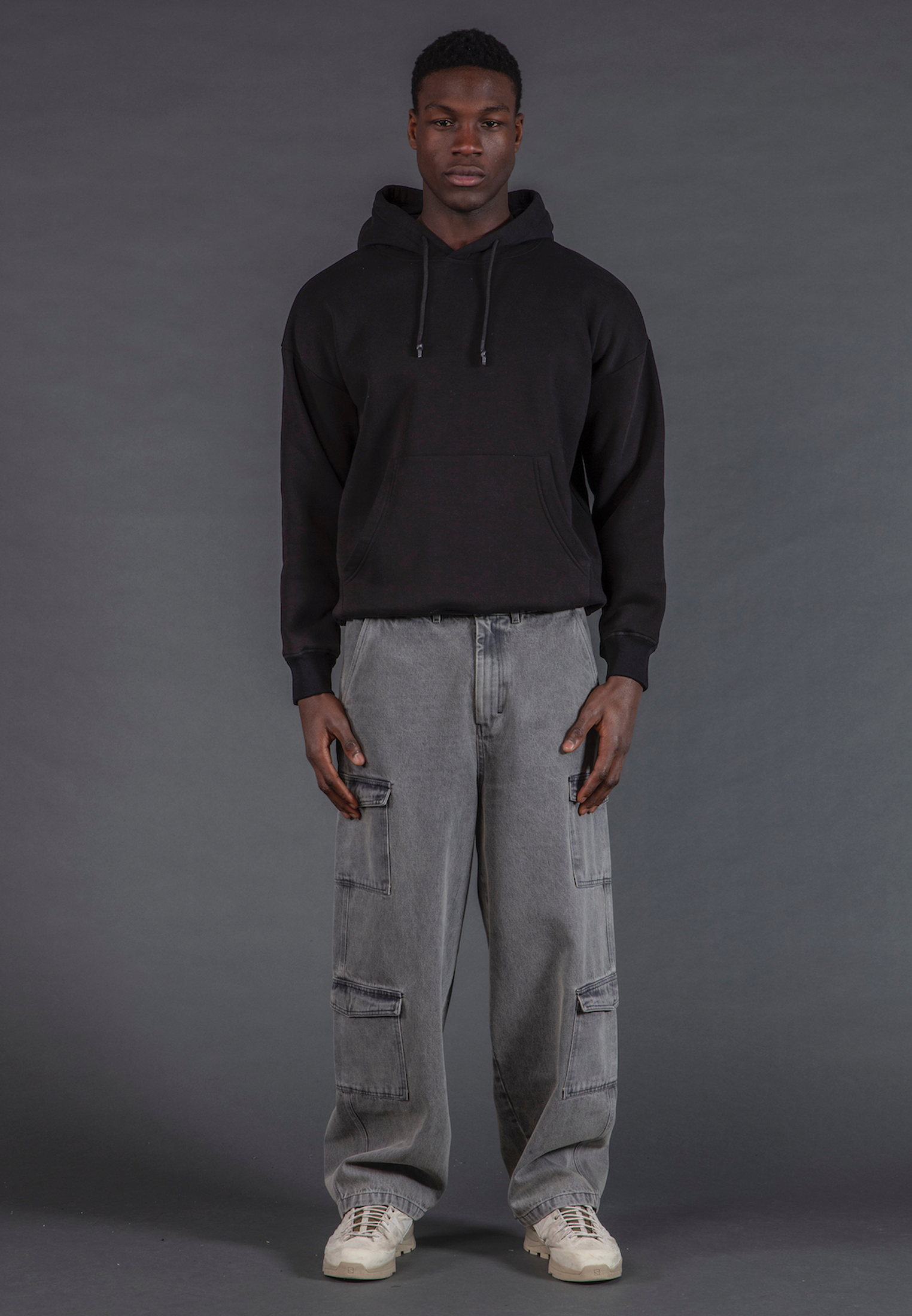 ANARCHY APPLIQUE HOODIE BLACK