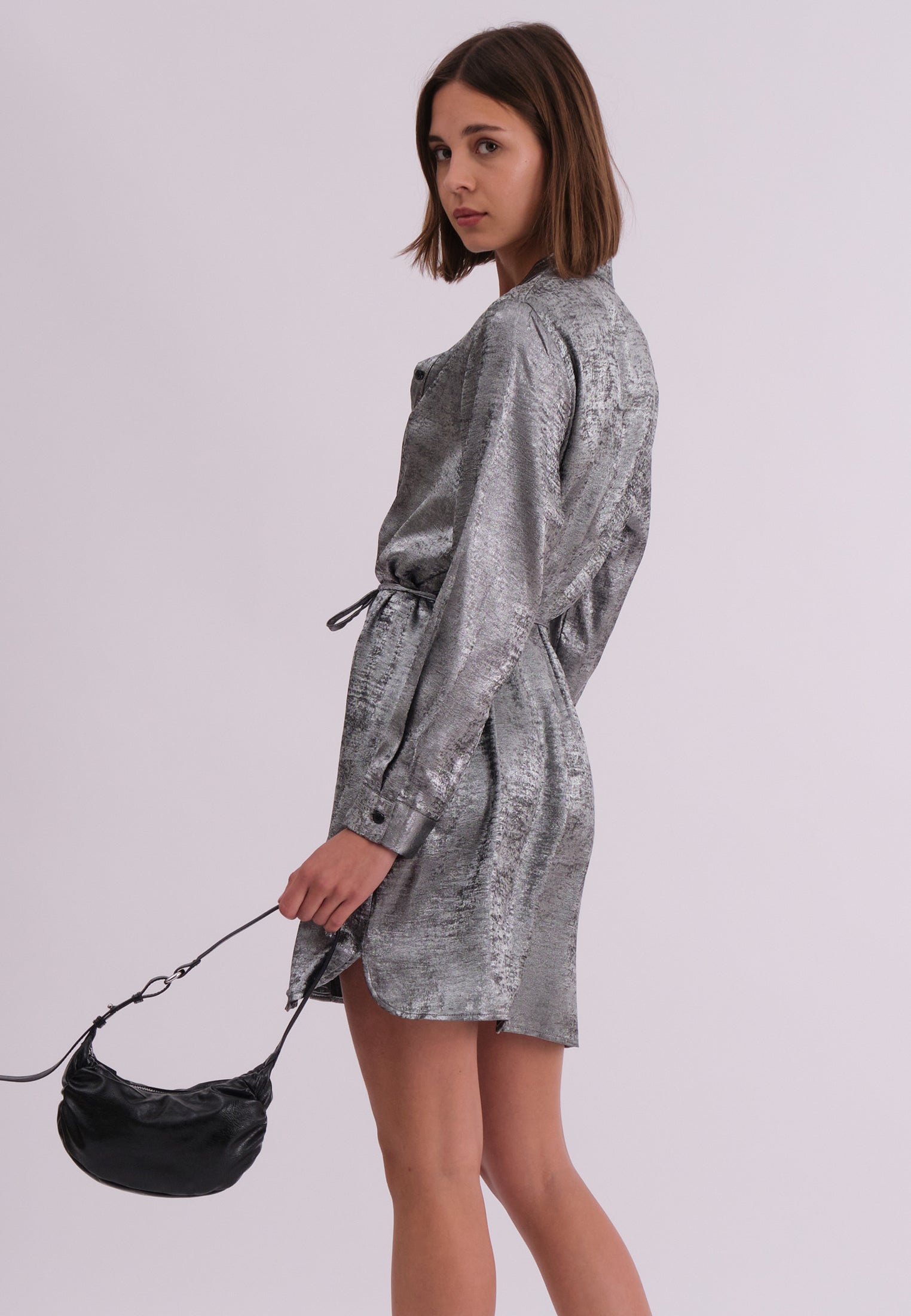 FOLD KAFTAN SILVER FOIL