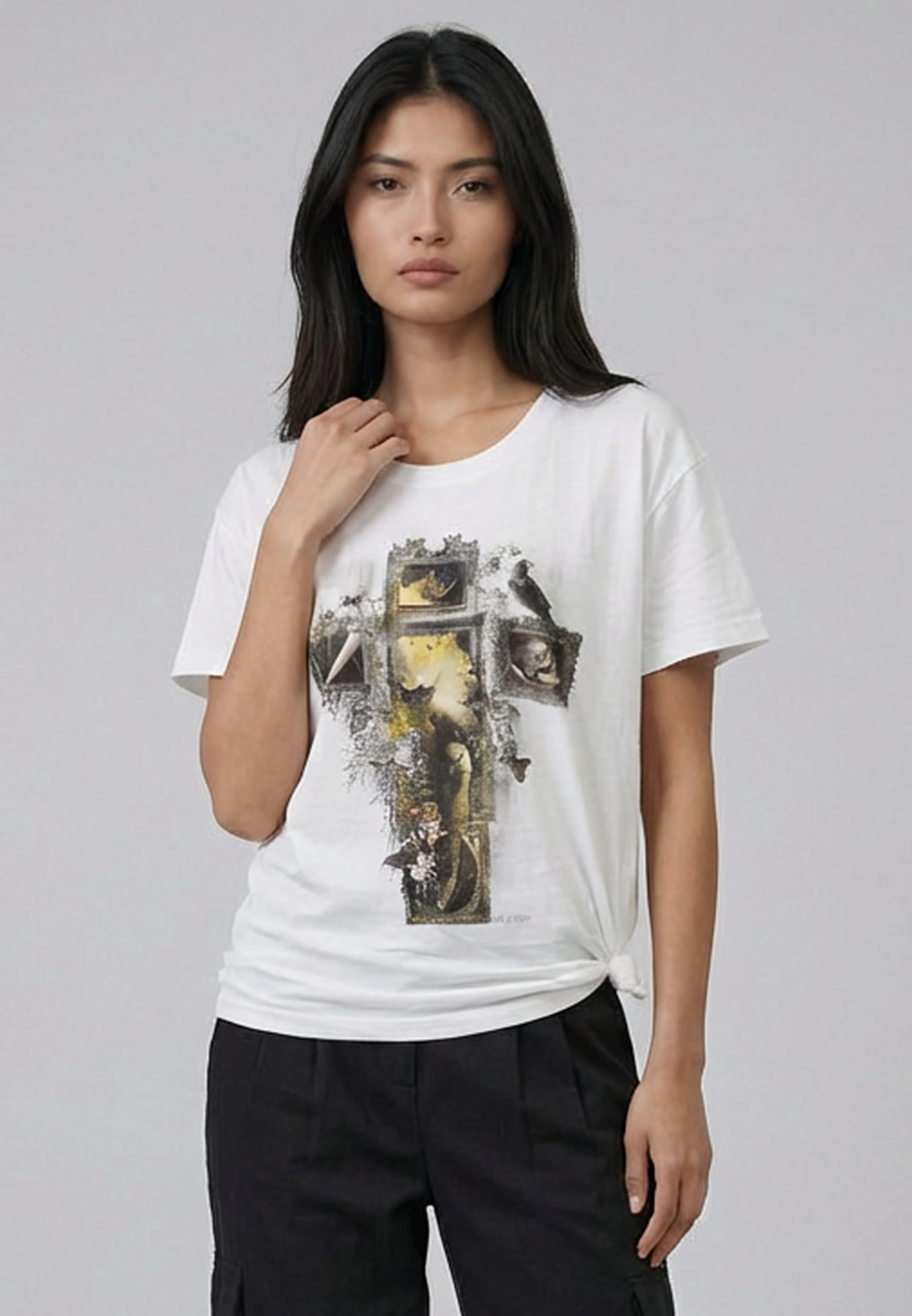 FRAME CROSS T-SHIRT WHITE
