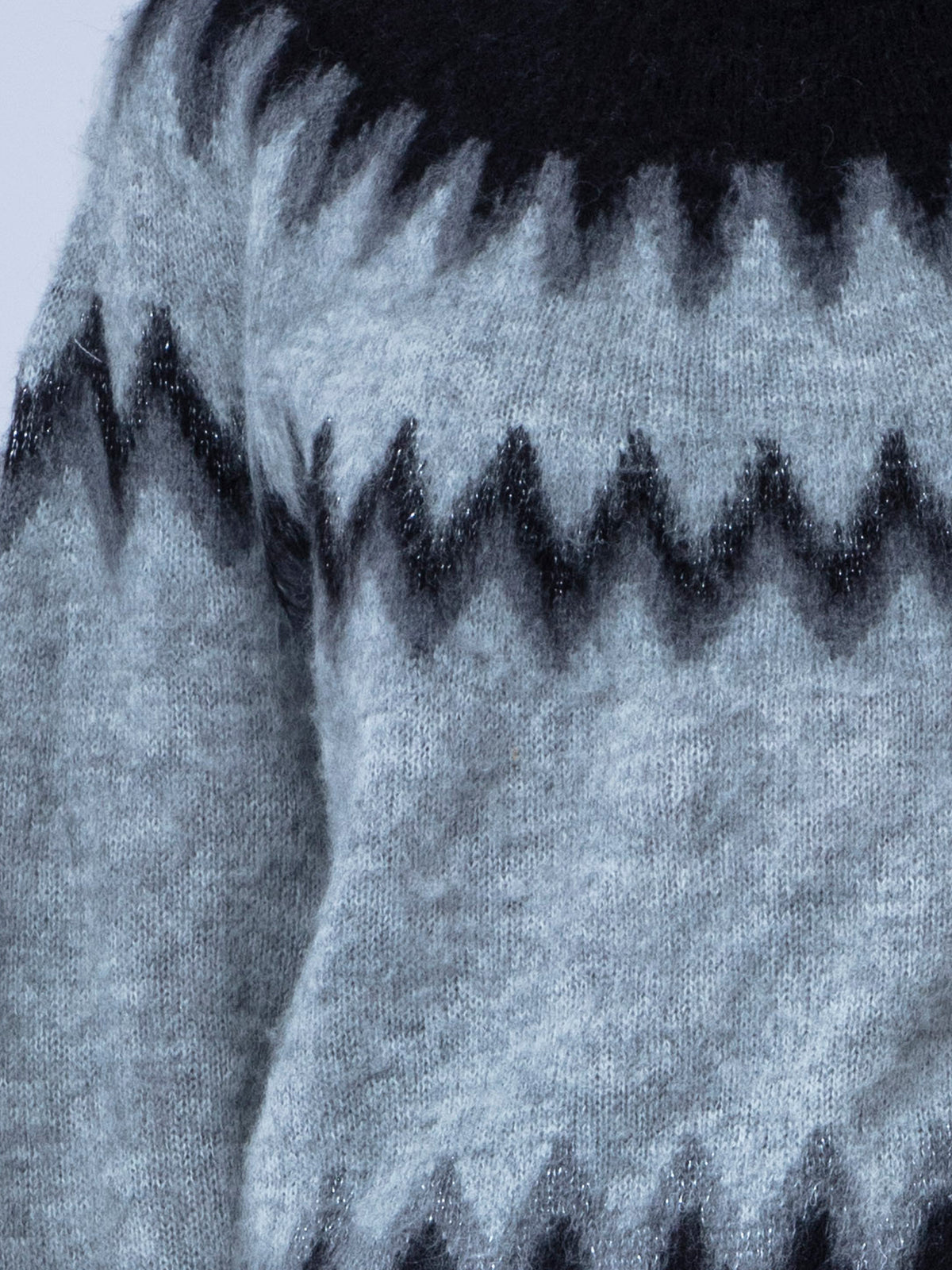 ANNE JUMPER  GREY MARL & BLACK