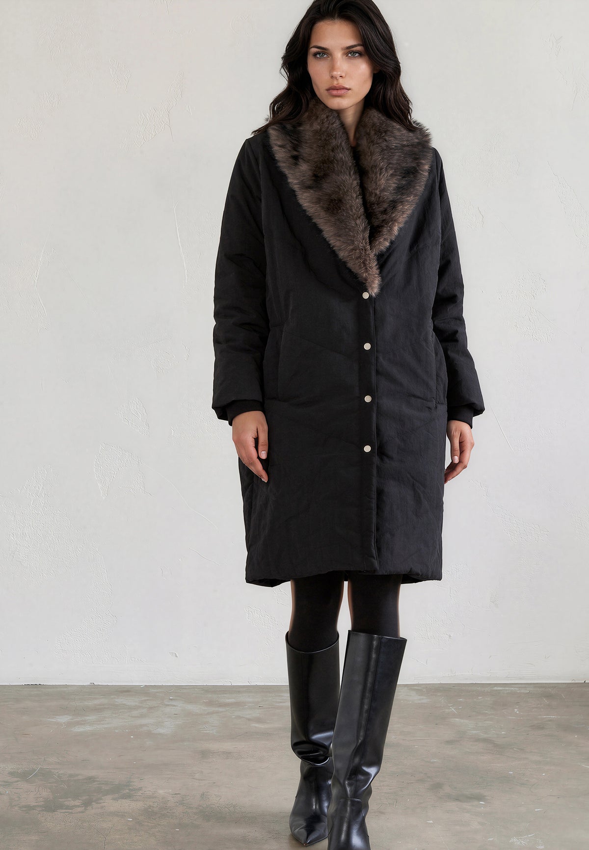 COVER COAT JET BLACK