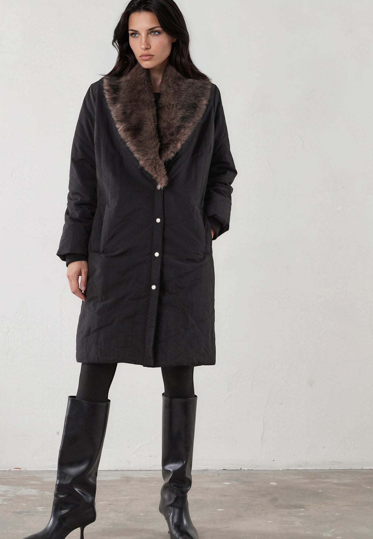 COVER COAT JET BLACK