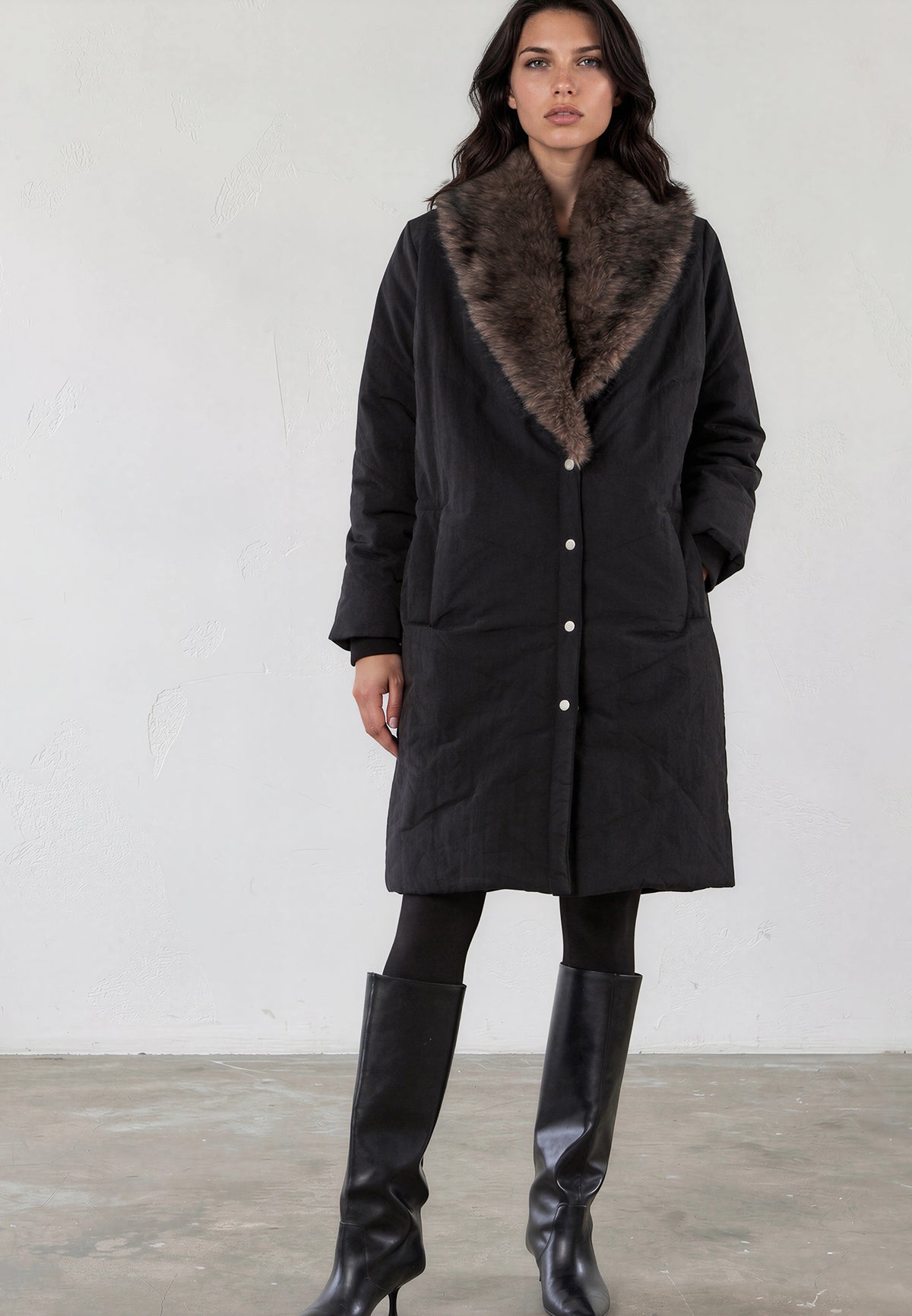COVER COAT JET BLACK