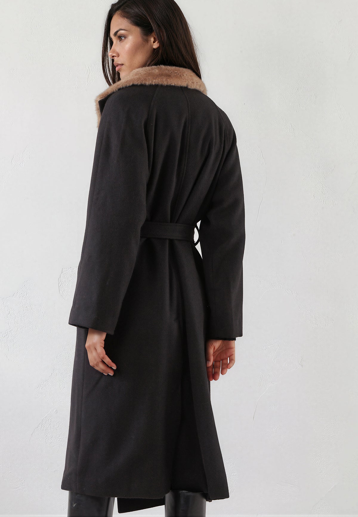 LILY COAT JET BLACK