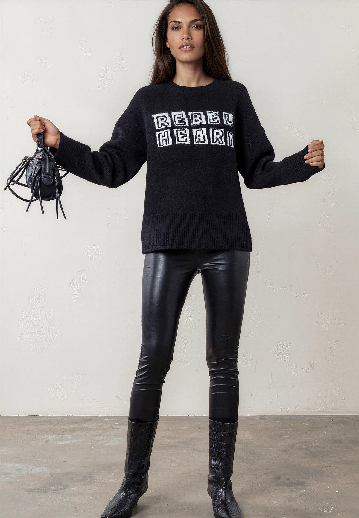MADDIE JUMPER  JET BLACK