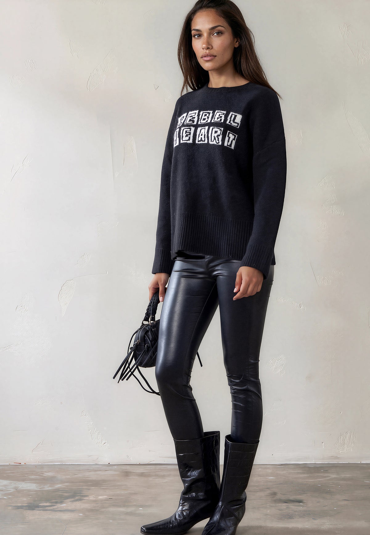 MADDIE JUMPER  JET BLACK