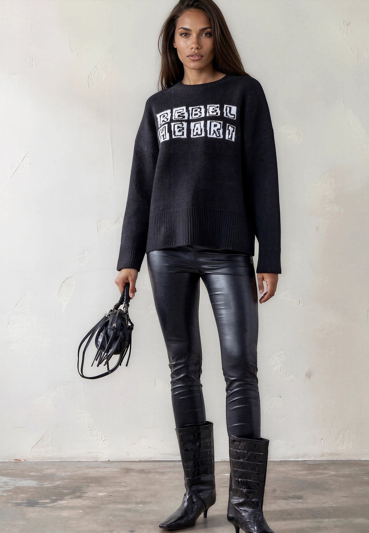 MADDIE JUMPER  JET BLACK