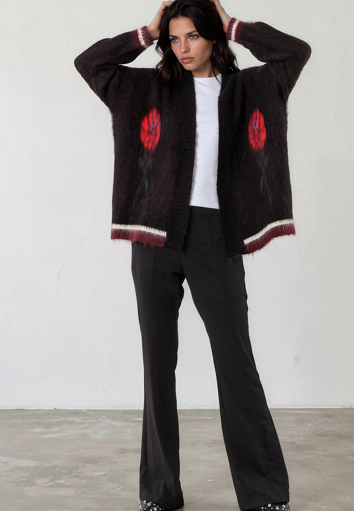 REBEL CARDIGAN JET BLACK