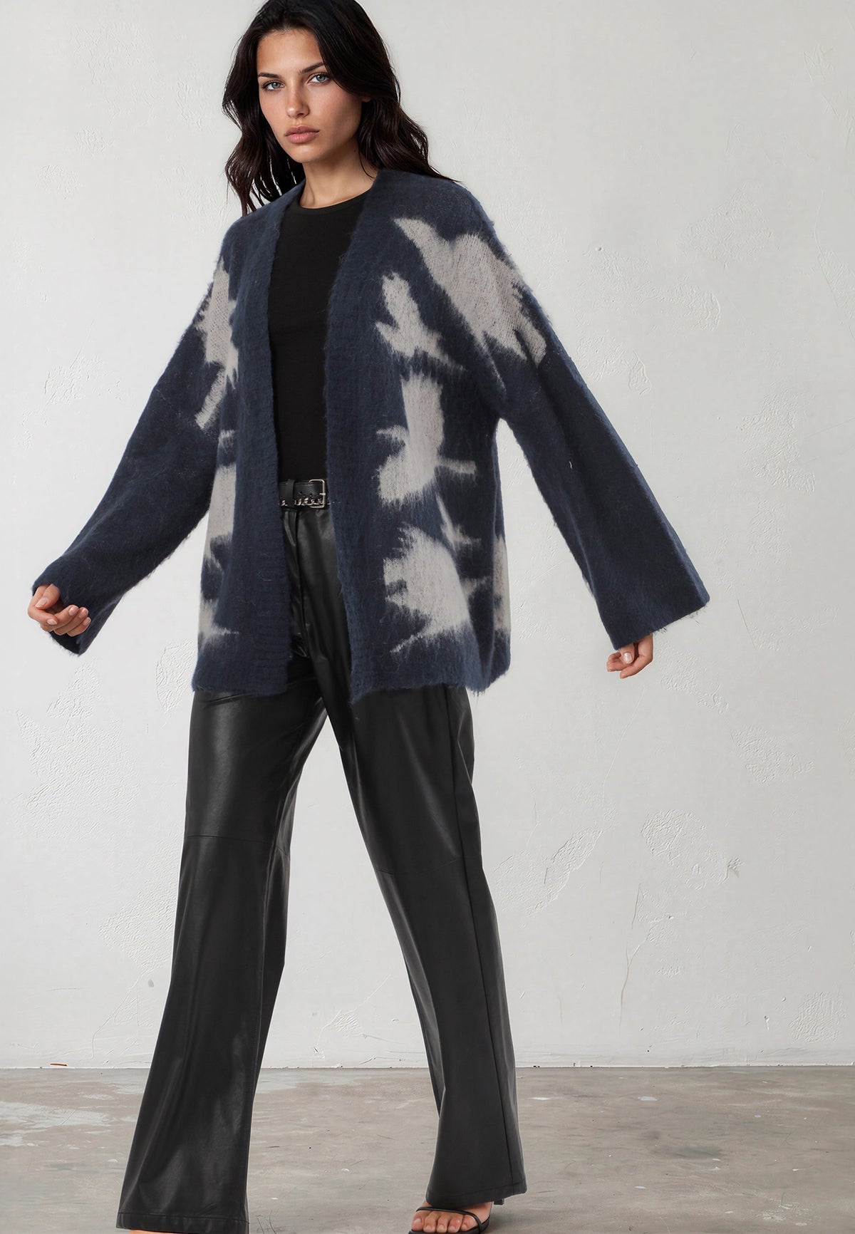 AVIATION CARDIGAN TEAL