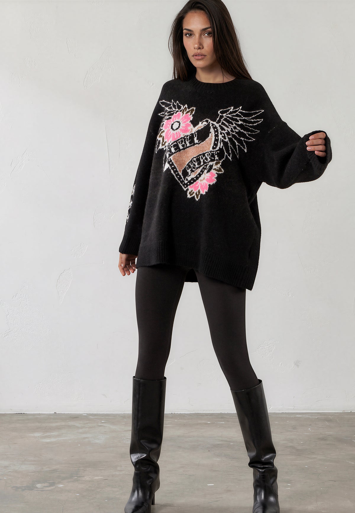FOREVER JUMPER  JET BLACK