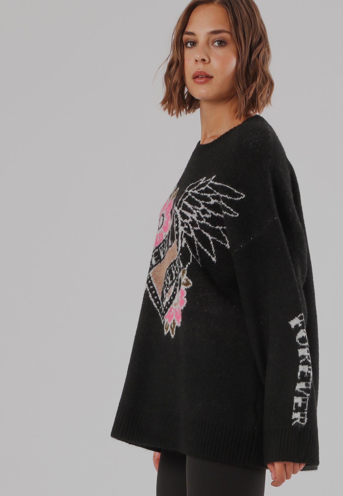 FOREVER JUMPER  JET BLACK