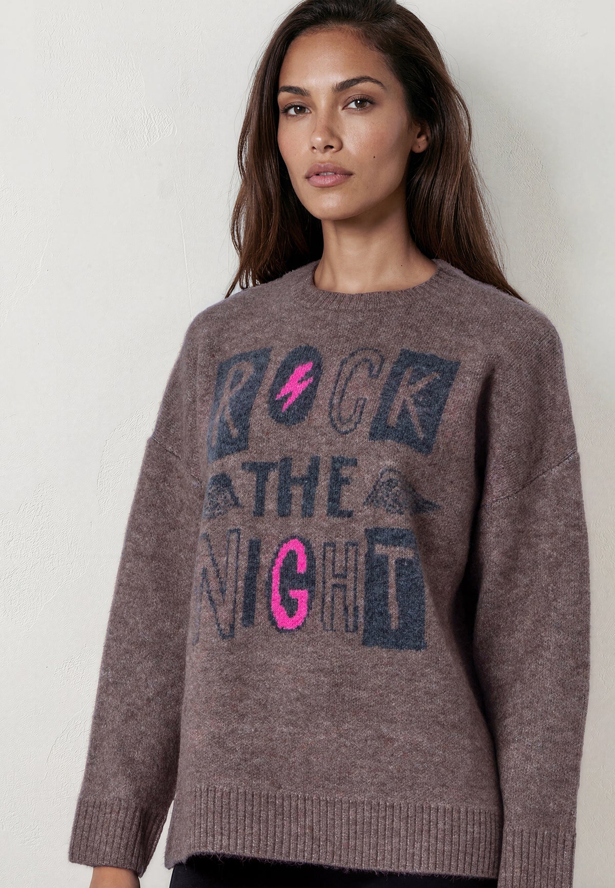 ROCK THE NIGHT JUMPER BROWN