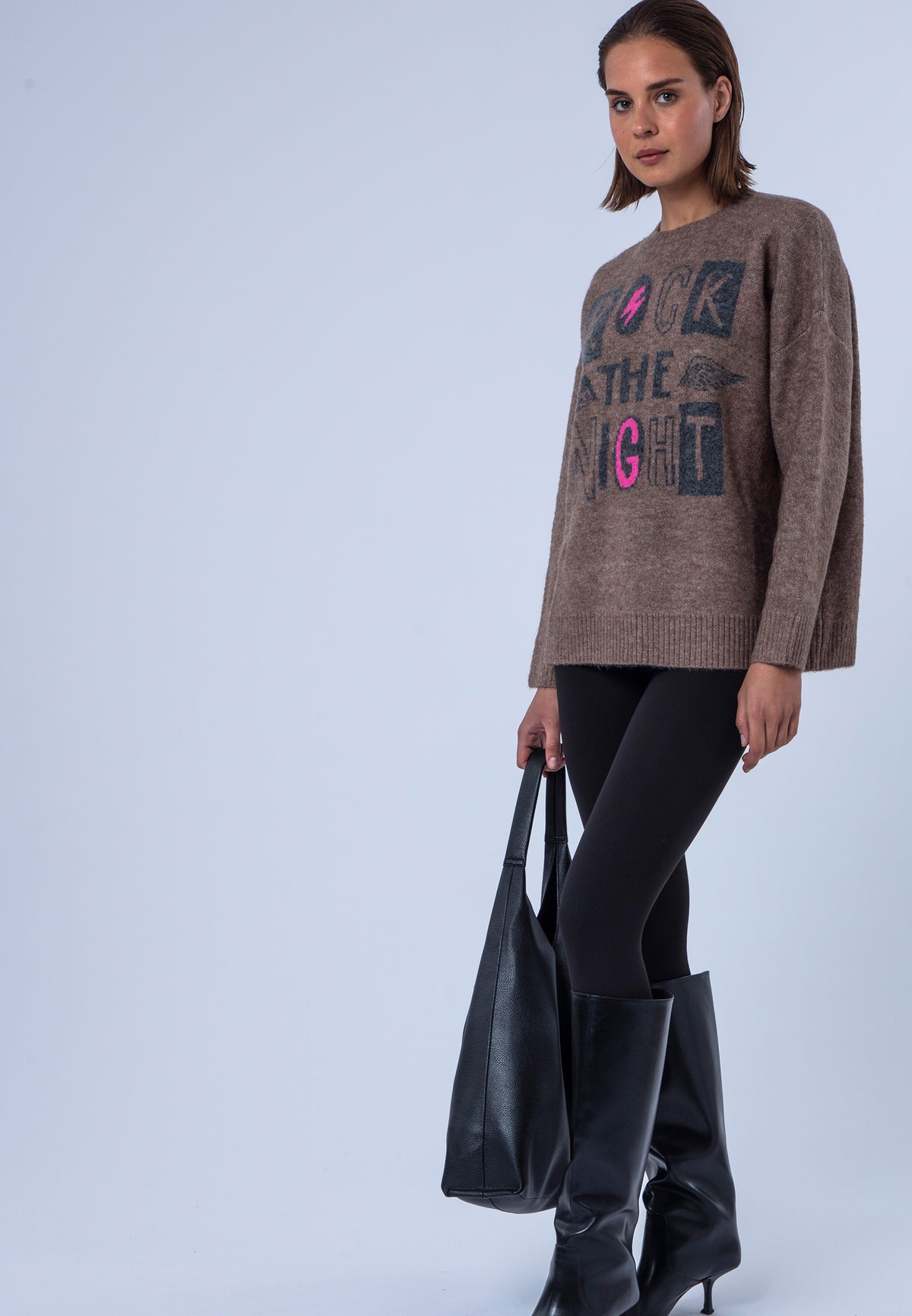 ROCK THE NIGHT JUMPER BROWN