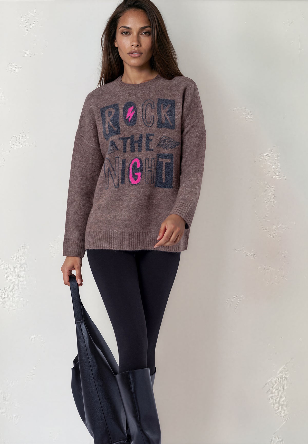 ROCK THE NIGHT JUMPER BROWN